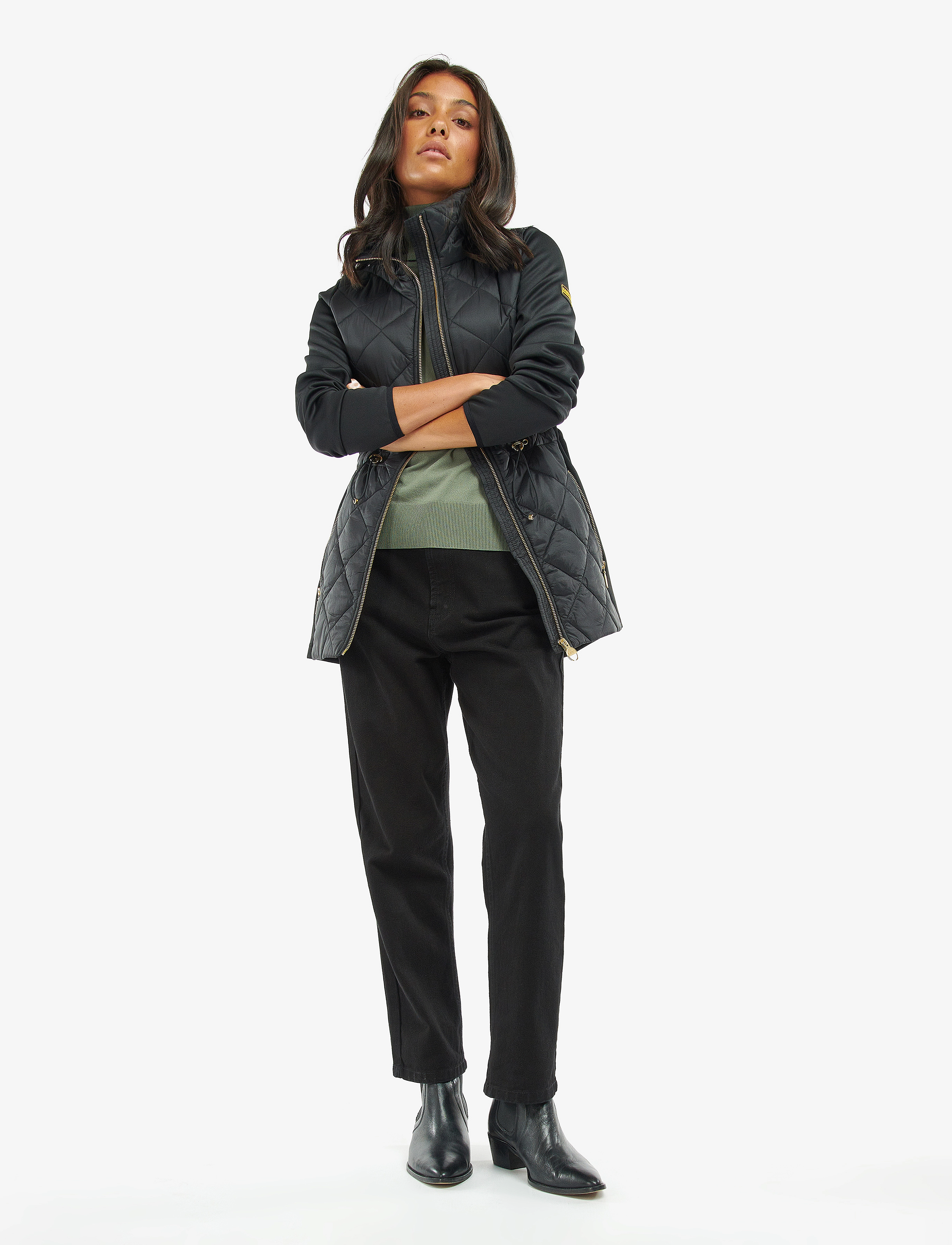 Barbour - B.Intl Jensons Q Sweat Black - black - 4