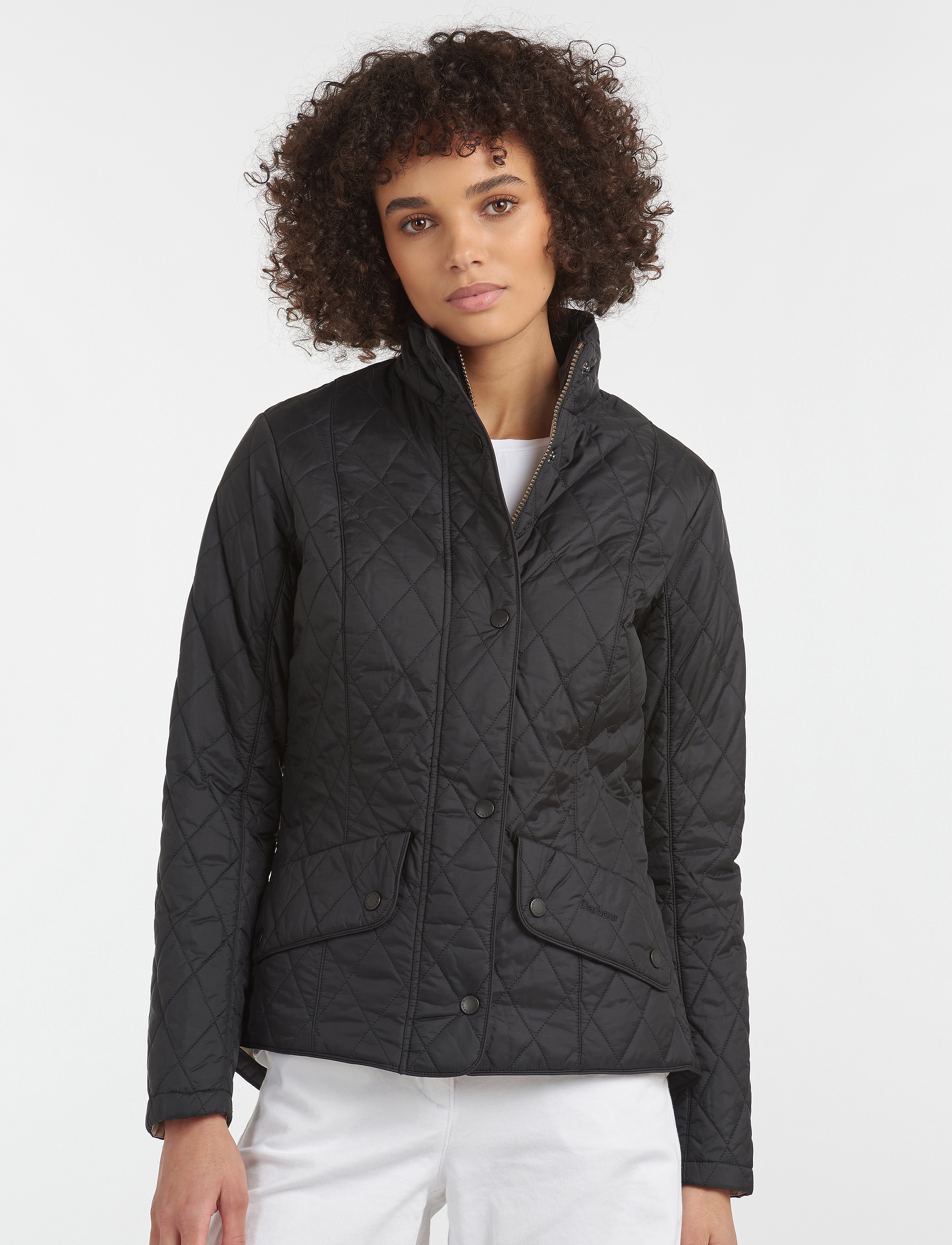 Barbour Barbour F/Wt Cavalry Black-18, 36, Black, Jakker > Quiltede Jakker, Dame