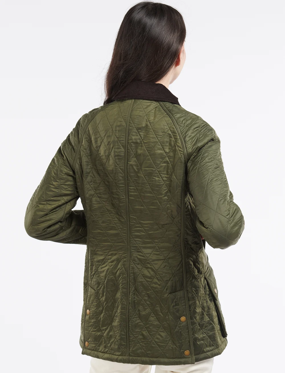 Barbour - Barbour Beadnell Polarquilt - quiltede jakker - dk olive check - 3