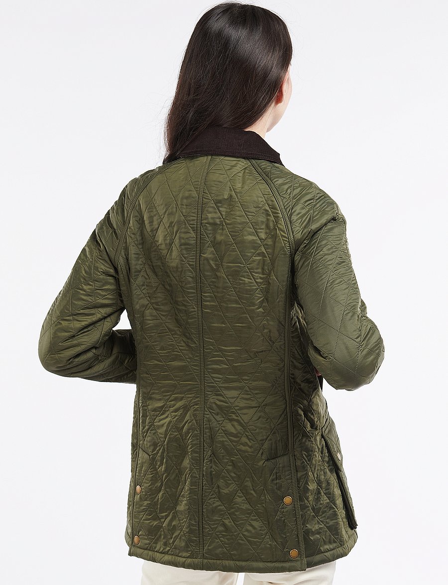 Barbour - Barbour Beadnell Polarquilt - forårsjakker - dk olive check - 3