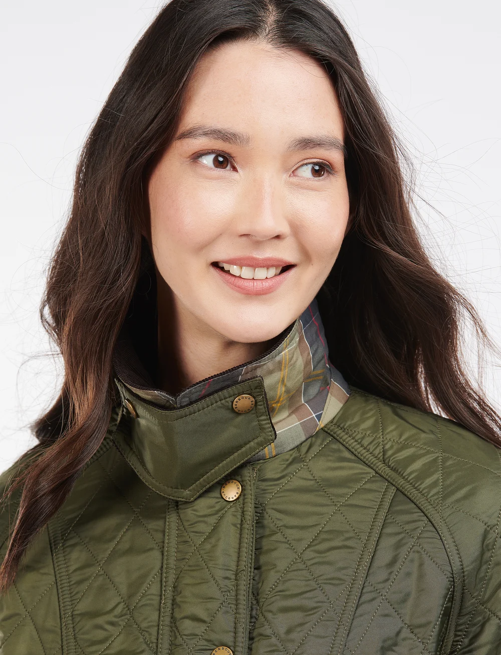 Barbour - Barbour Beadnell Polarquilt - quiltede jakker - dk olive check - 5