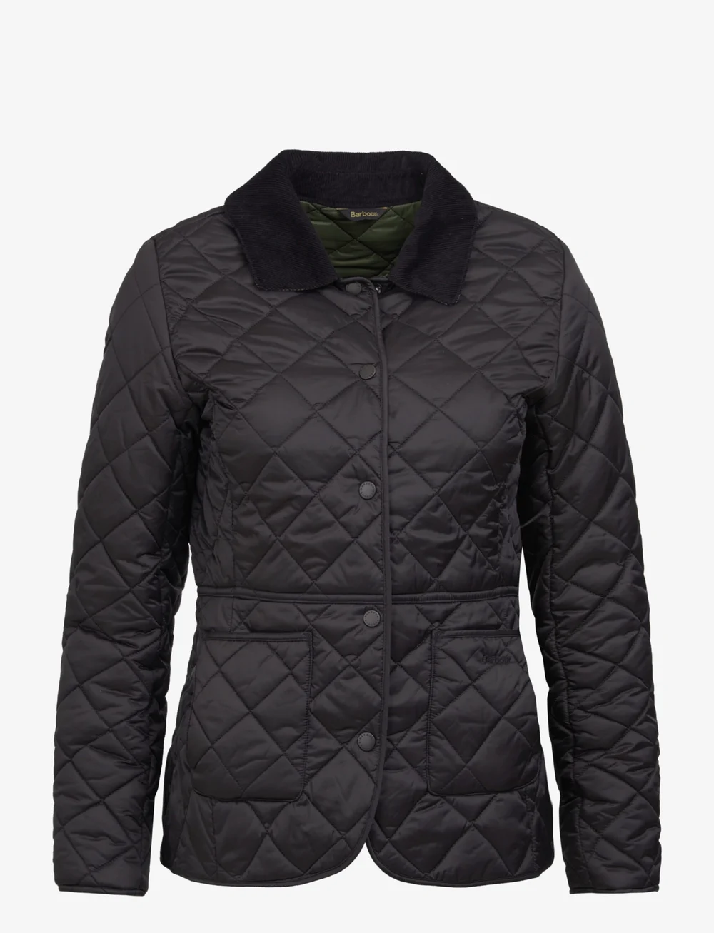 Barbour|JUMPERS (Deveron Quilted Jacket - Black/Olive ( Barbour Barbour Deveron Quilt (ARBLQU1012) - Quilted jackets
