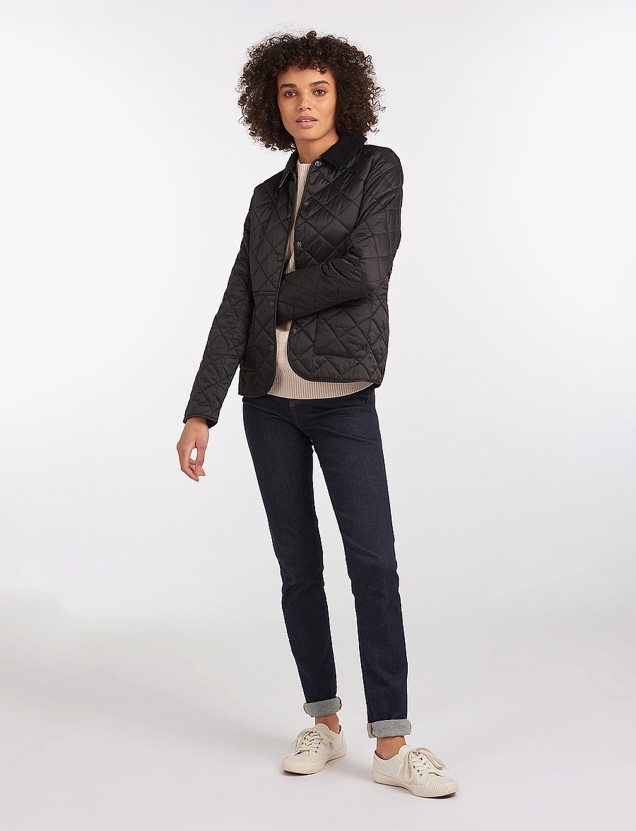 Barbour - Barbour Deveron Quilt - quilted jackets - black/olive - 3