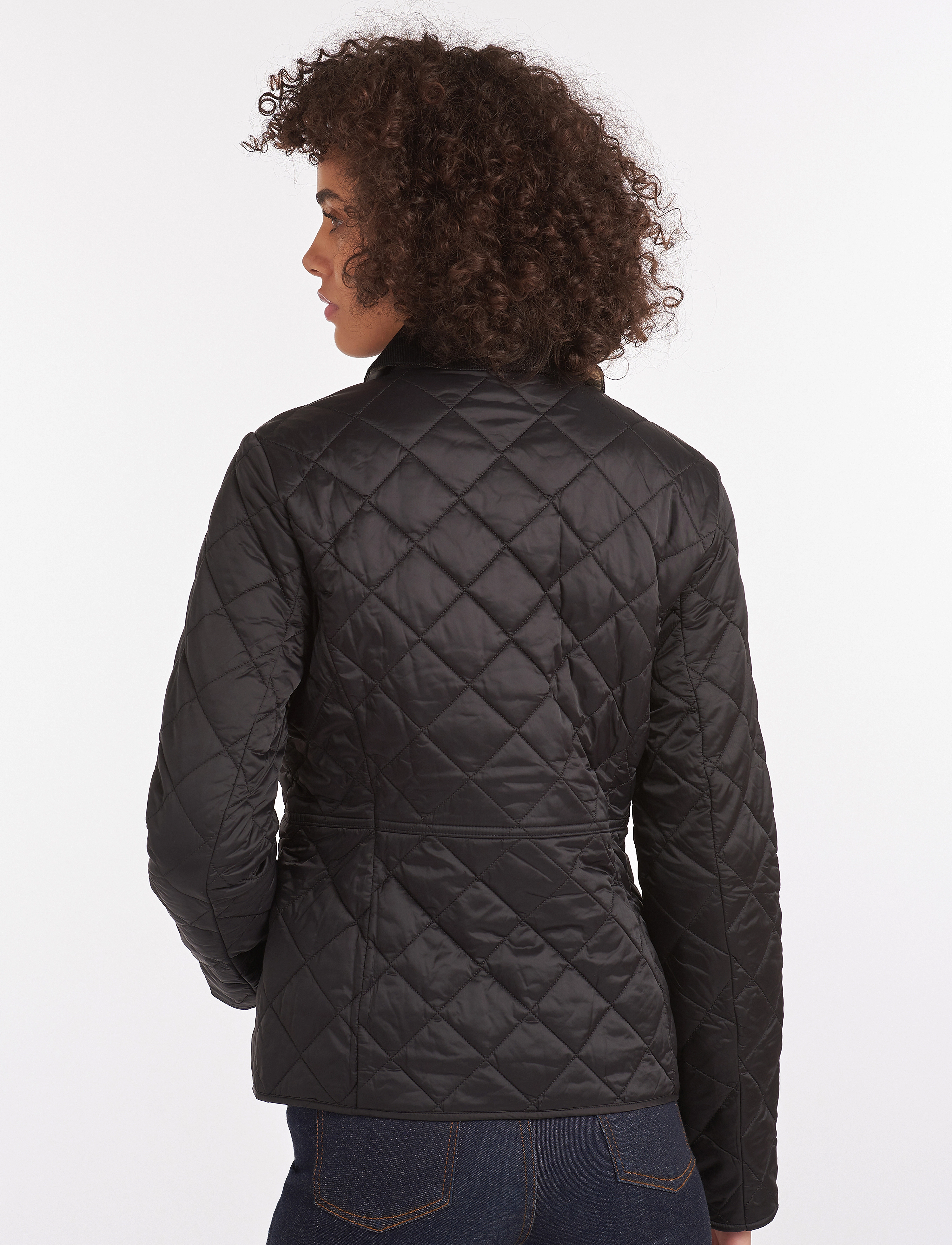 Barbour - Barbour Deveron Quilt - spring jackets - black/olive - 4