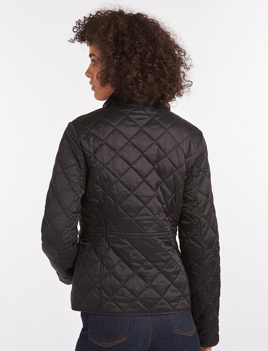 Barbour - Barbour Deveron Quilt - quilted jackets - black/olive - 4