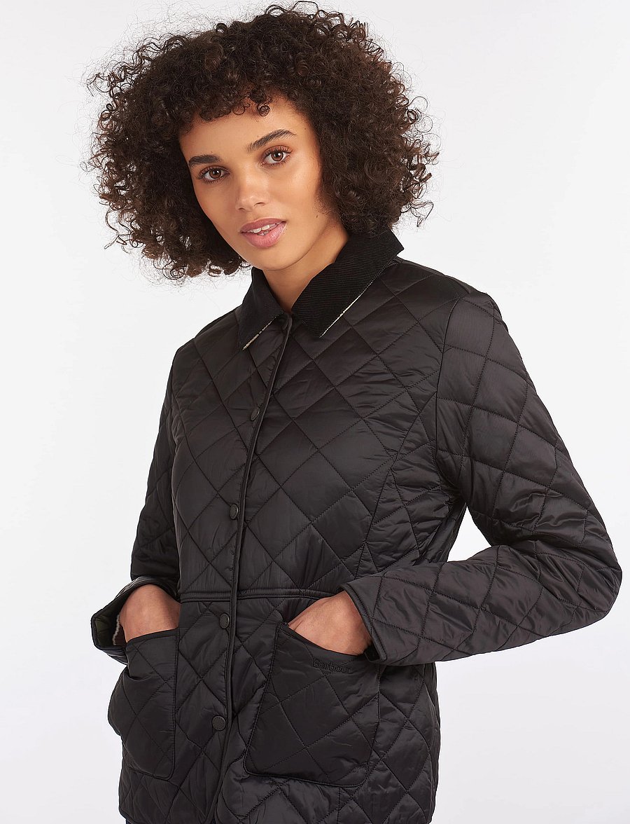 Barbour - Barbour Deveron Quilt - quilted jackets - black/olive - 5