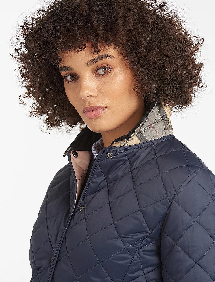 Barbour - Barbour Deveron Quilt - tepitud jakid - navy/pale pink - 3