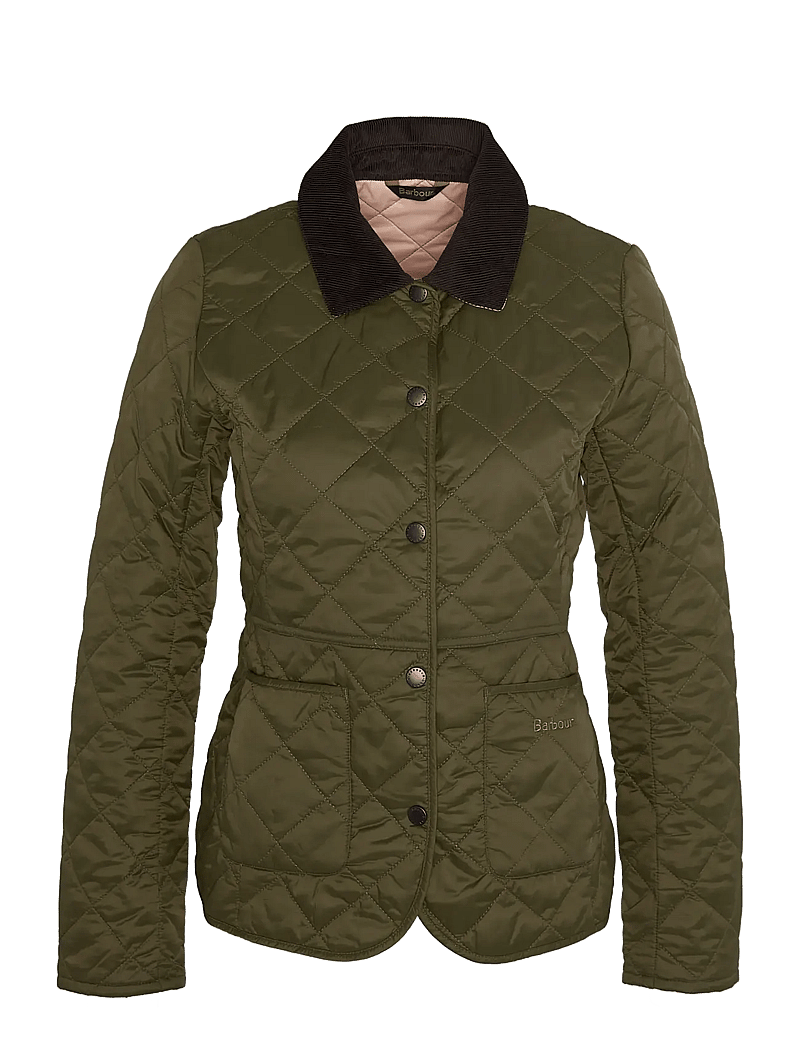 Barbour - Barbour Deveron Quilt - kevadjoped - olive/pale pink - 1