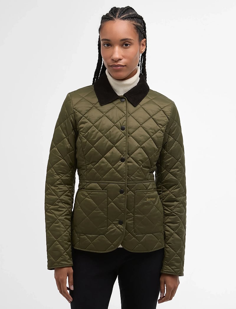 Barbour - Barbour Deveron Quilt - kevadjoped - olive/pale pink - 0