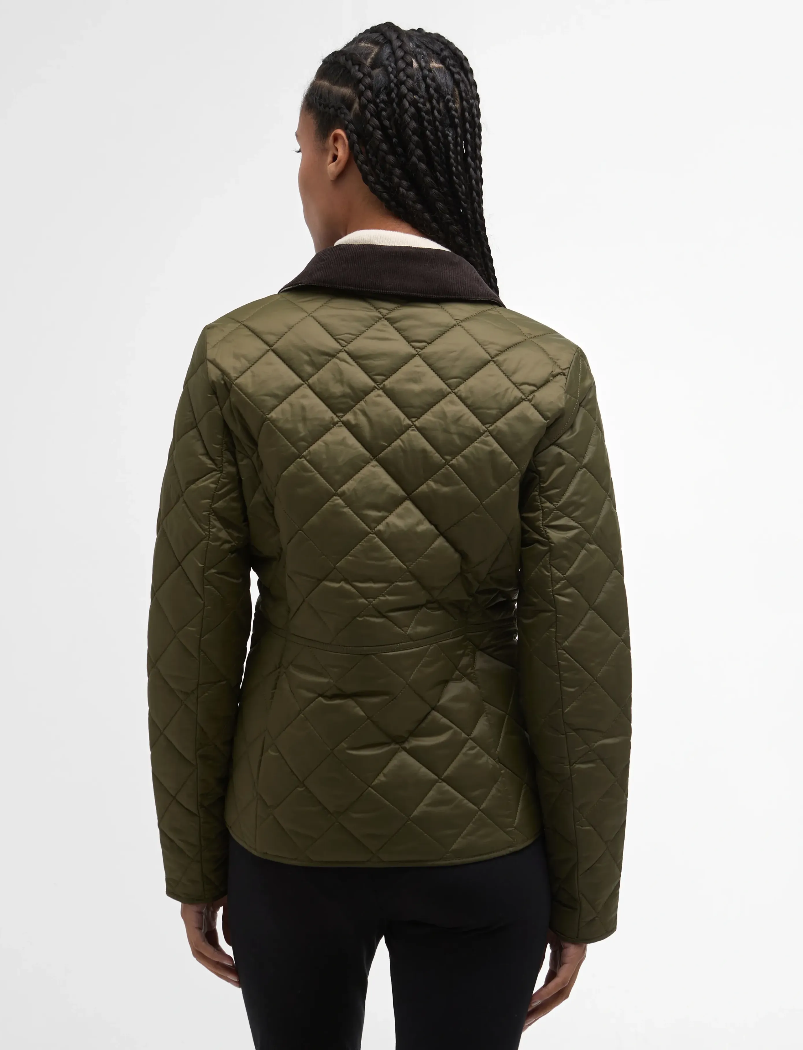 Barbour - Barbour Deveron Quilt - frühlingsjacken - olive/pale pink - 4