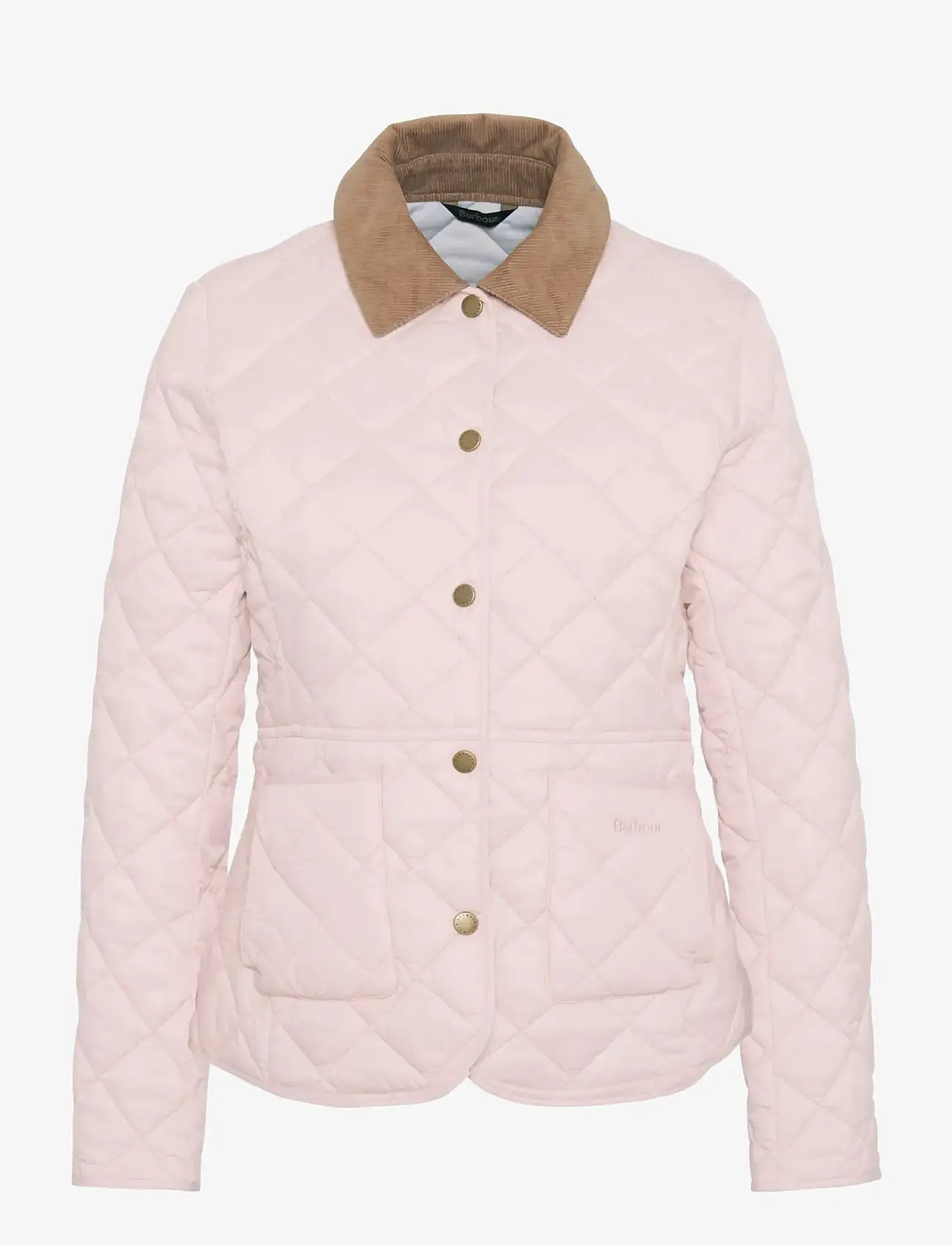 Barbour - Barbour Deveron Quilt lt Trench/classic Tartan-12 - forårsjakker - primrose pink/ice white - 1