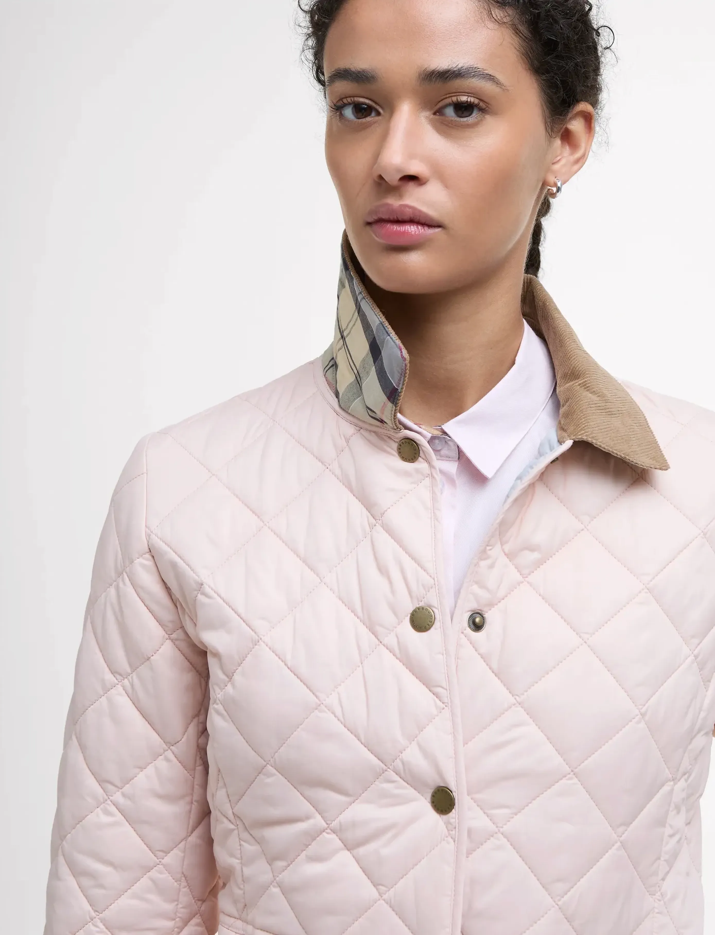 Barbour - Barbour Deveron Quilt - steppjacken - primrose pink/ice white - 3