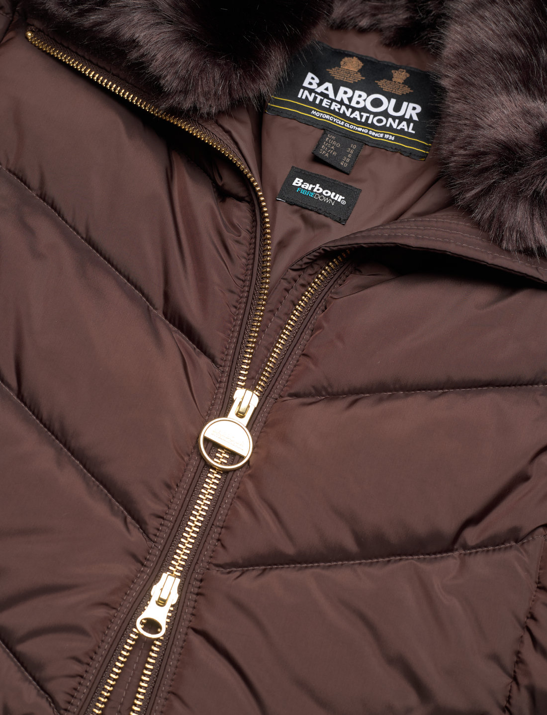 Barbour autocross 2025 cocoa quilted jacket