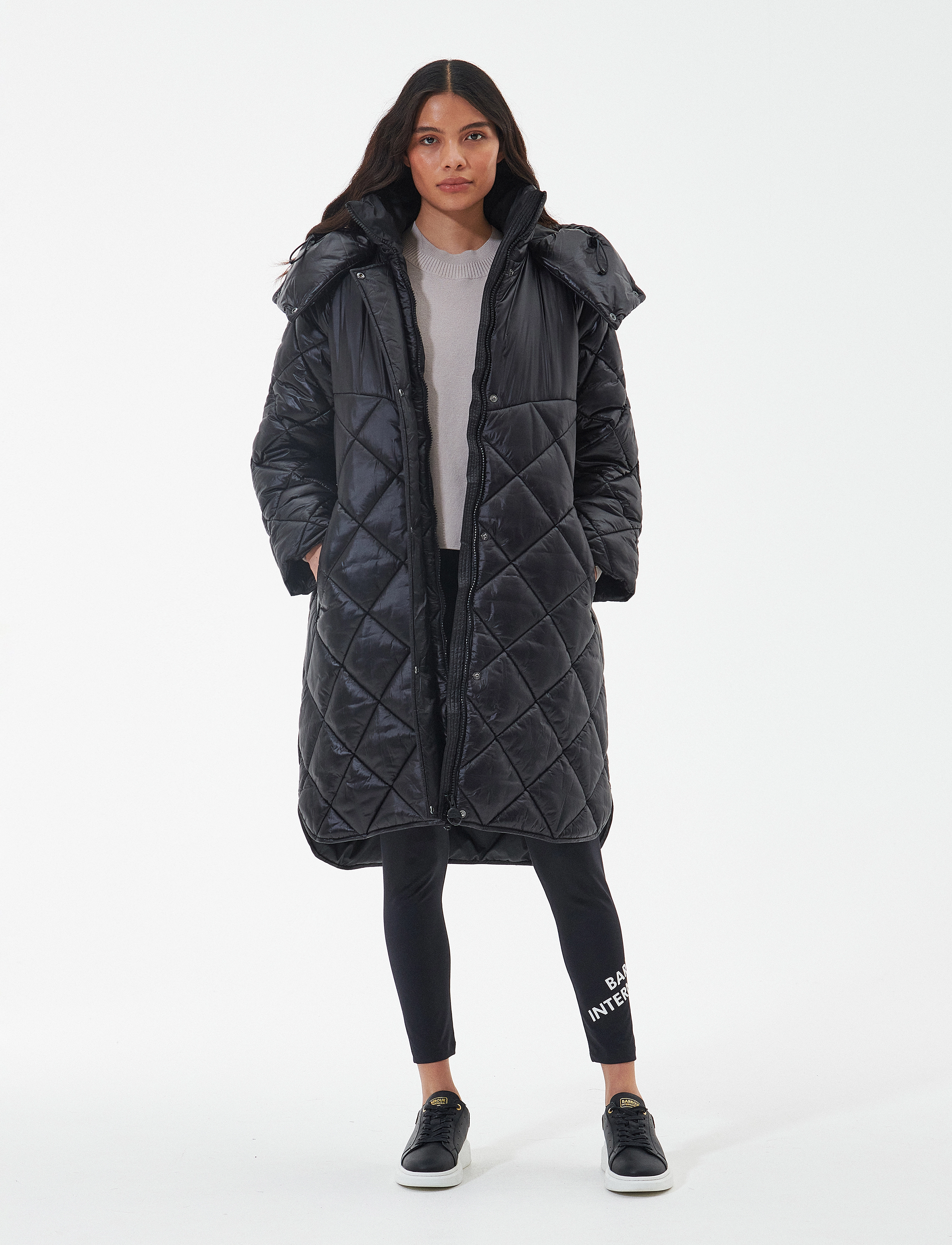 Barbour - B.Intl Benson Quilt - winter jackets - black - 4