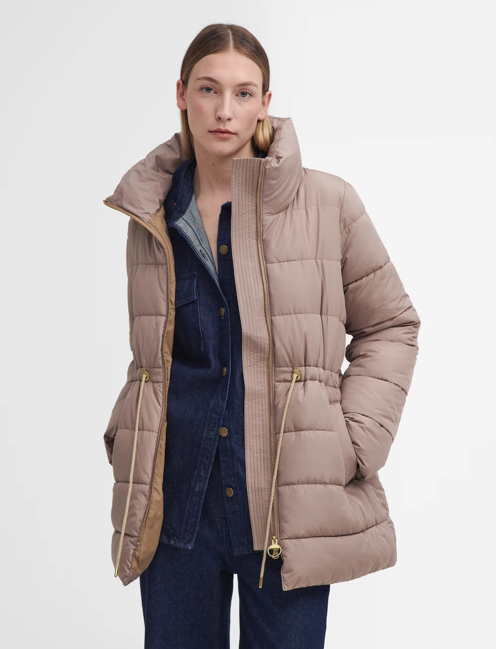 Ladies barbour down jacket shop