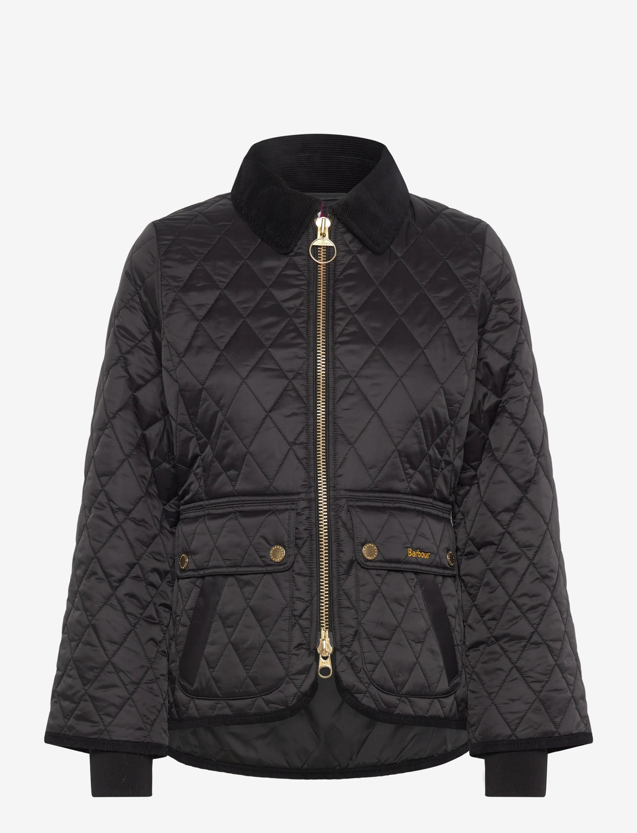 Barbour - Barbour Fitted Beadnell Quilted Jacket - quiltede jakker - black - 0