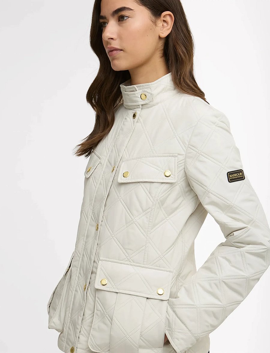 Barbour - B.intl Halsey Quilt - kurtki zimowe - silver birch/silver birch - 2