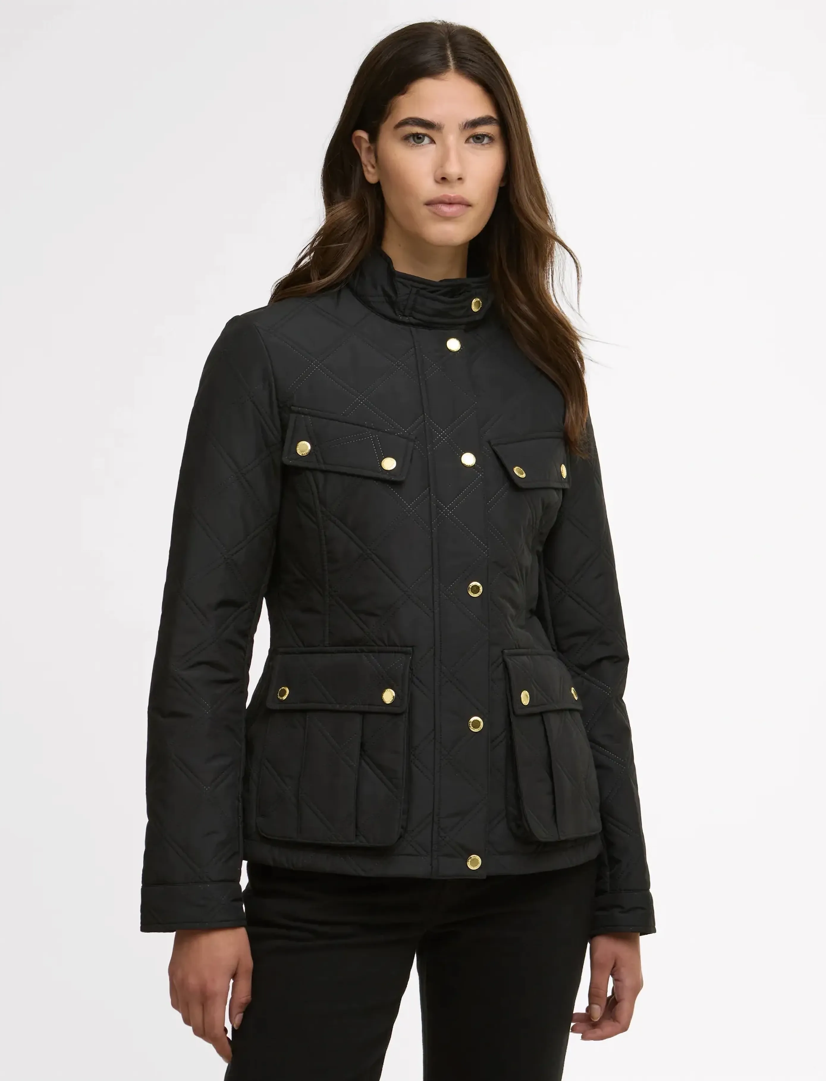 Barbour B.intl Halsey Quilt - Dunjakker - BLACK/BLACK / black