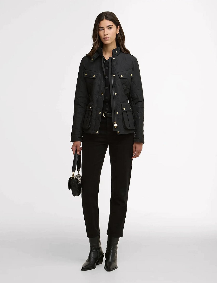 Barbour - B.intl Halsey Quilt - vestes d'hiver - black/black - 4