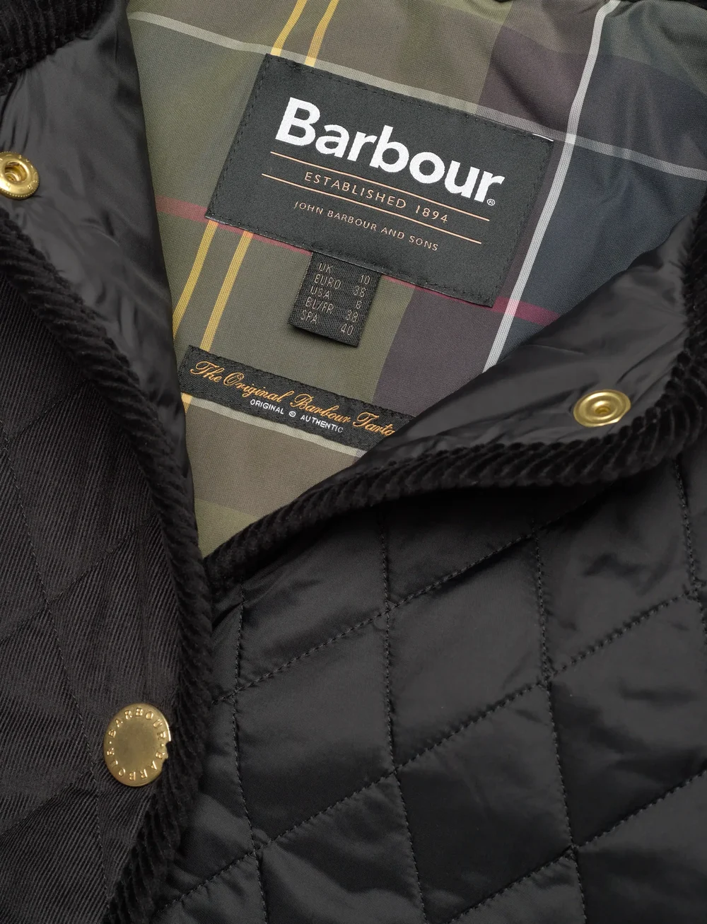 Barbour - Barbour Marla Quilted Jacket - dygsniuotosios striukės - black - 2