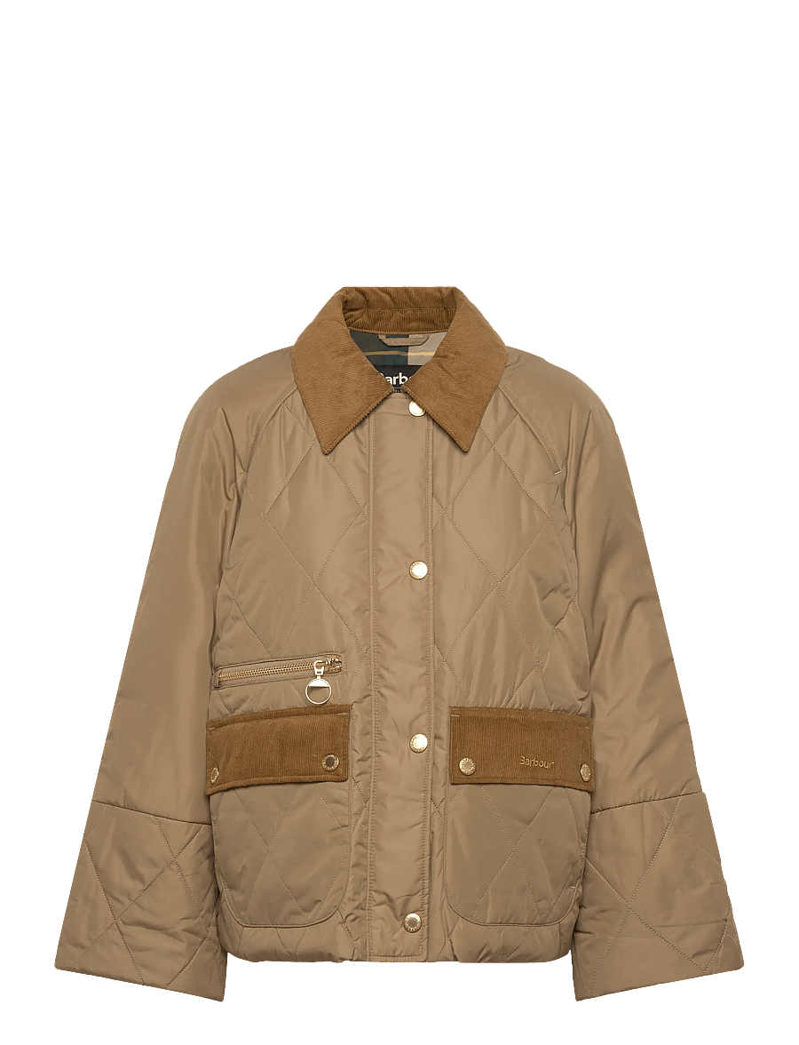 Barbour - Barbour Martha Quilted Jacket - kevättakit - beige - 0