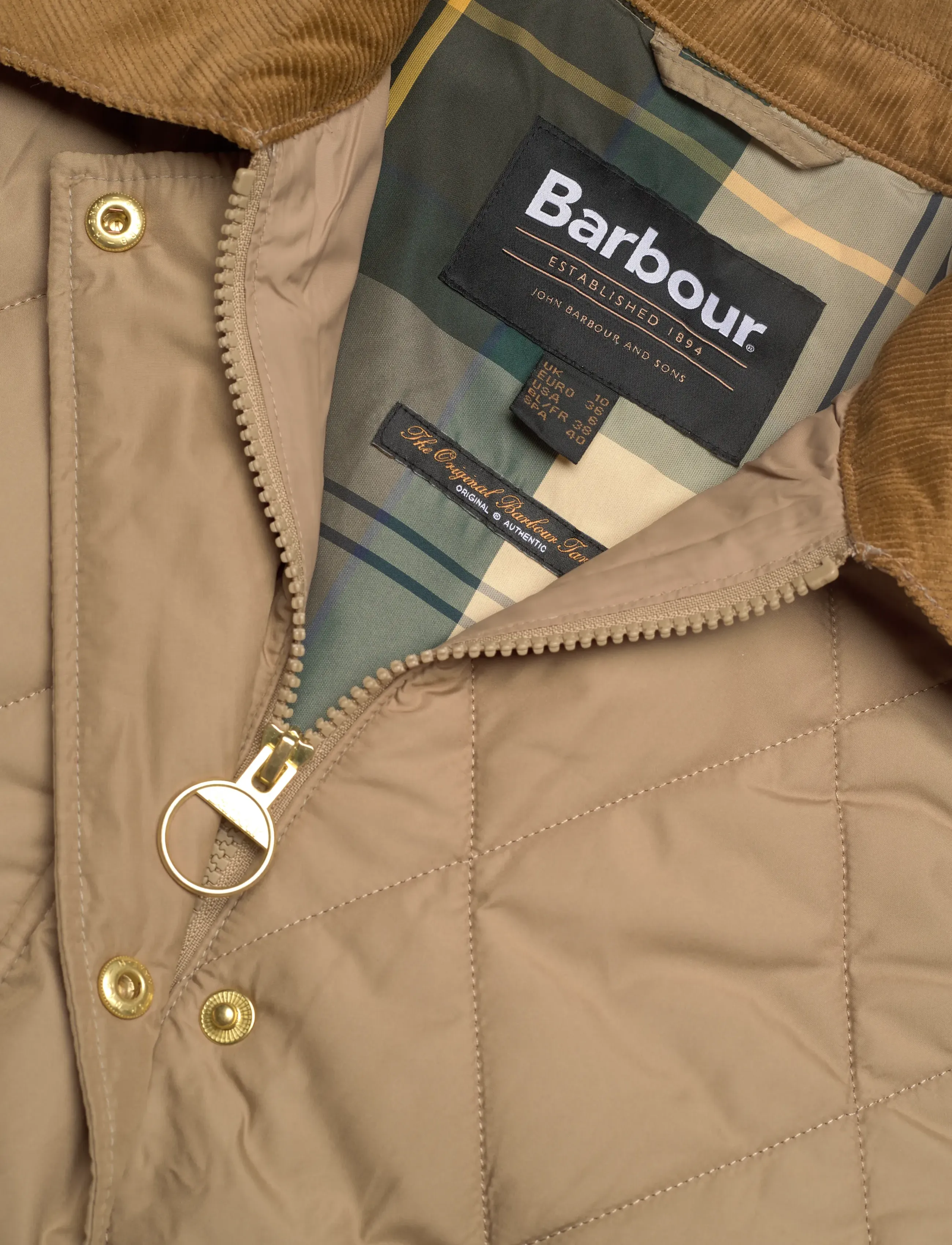 Barbour - Barbour Martha Quilted Jacket - kevättakit - beige - 2