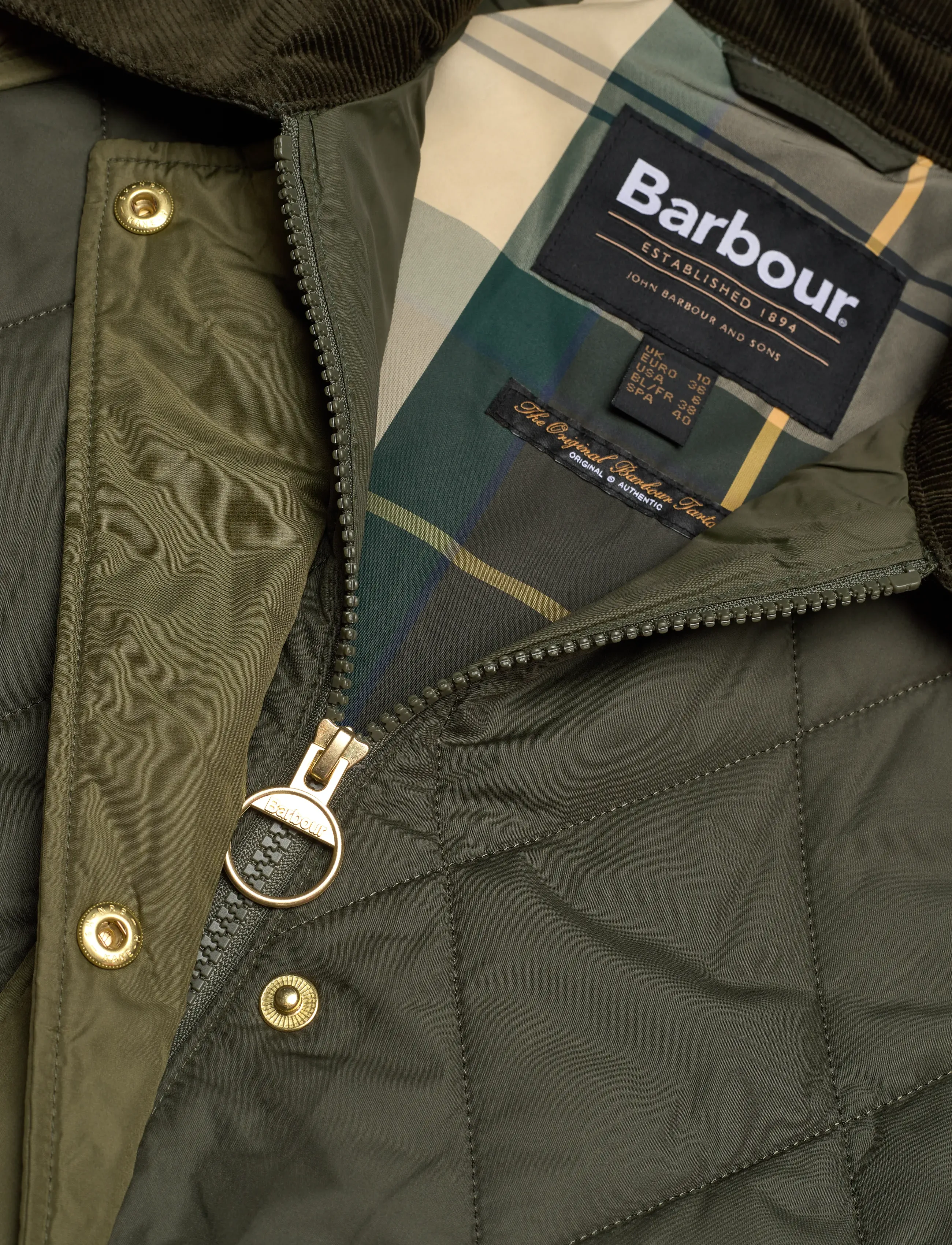 Barbour - Barbour Martha Quilted Jacket - vorjakkar - olive - 2