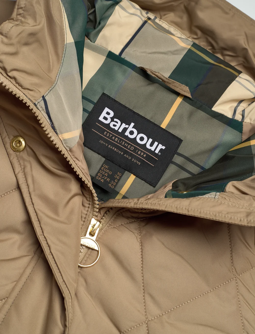 Barbour - Barbour Elspeth Quilted Jacket - steppjacken - beige - 4