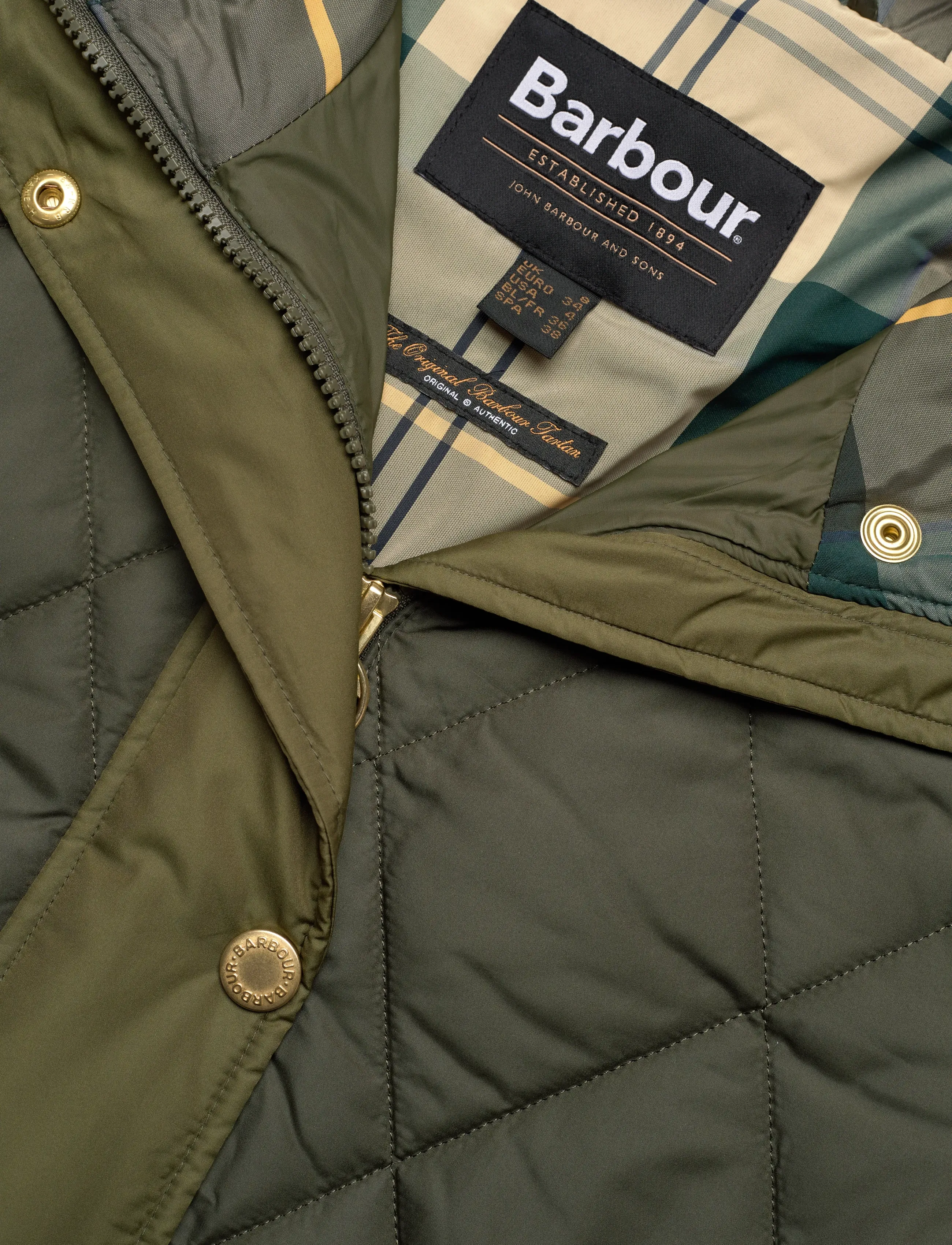 Barbour - Barbour Elspeth Quilted Jacket - frühlingsjacken - olive - 4