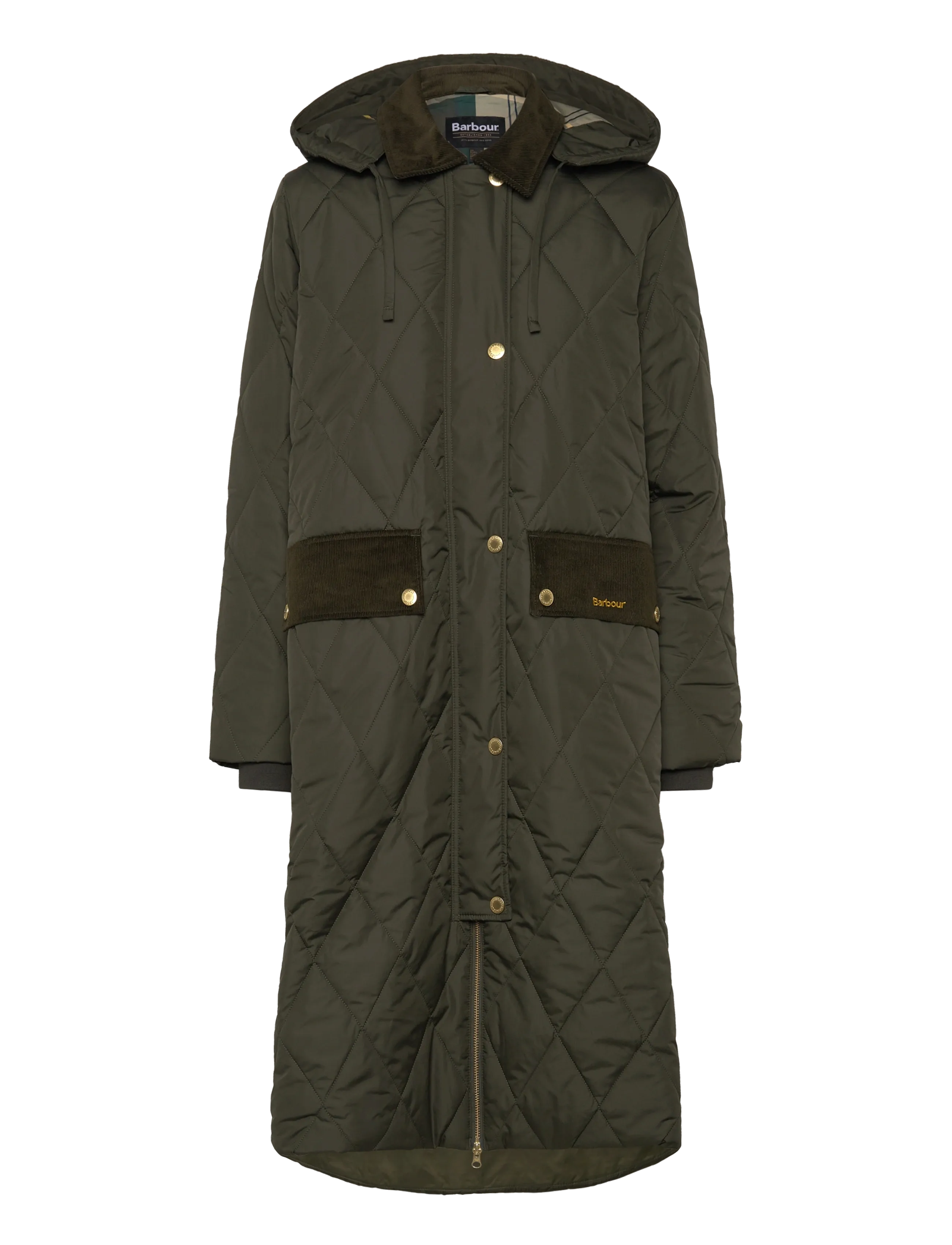 Barbour Barbour Meredith Quilted Jacket, 46, Khaki green, Jakker > Quiltede Jakker, Dame