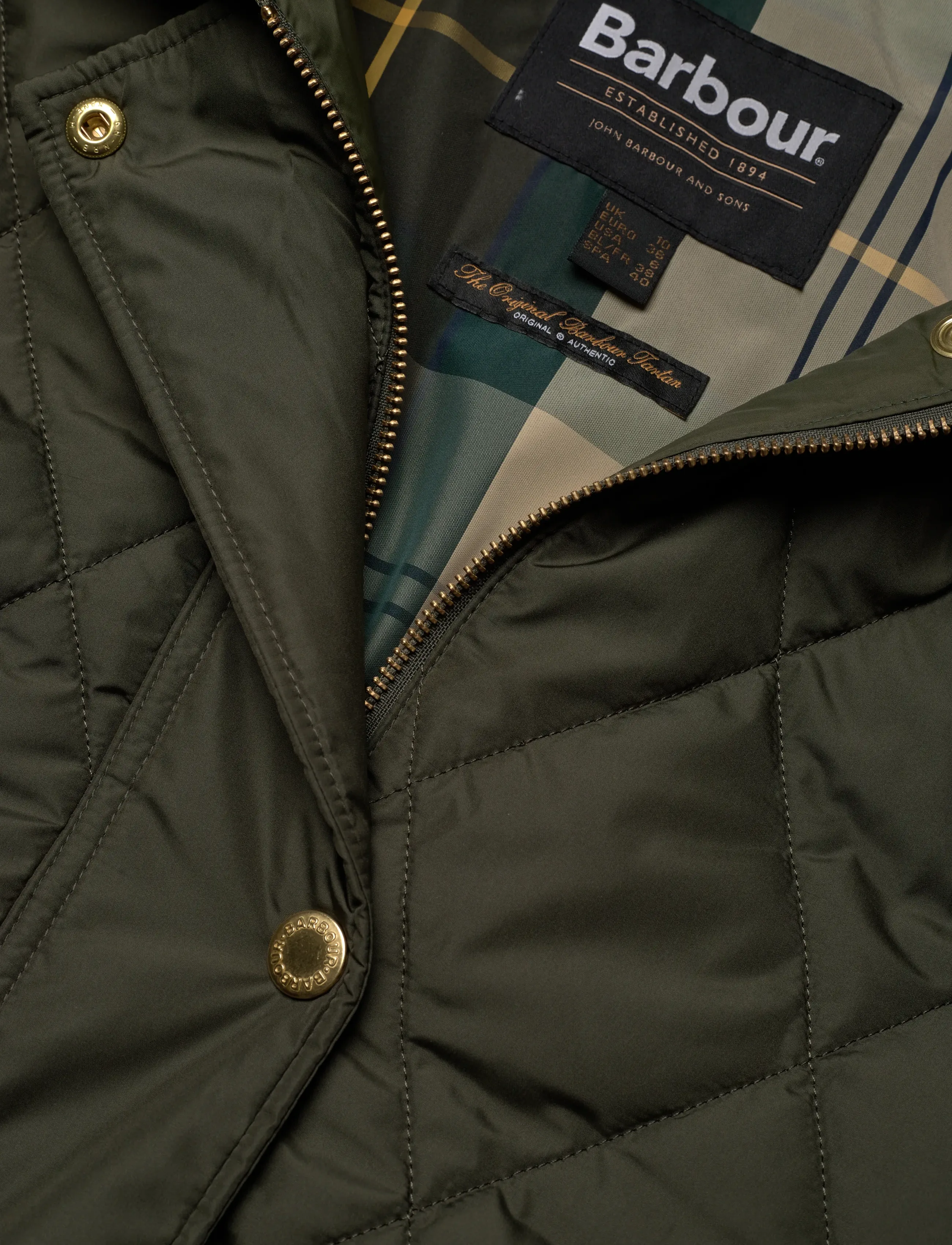 Barbour - Barbour Meredith Quilted Jacket - spring jackets - olive - 4
