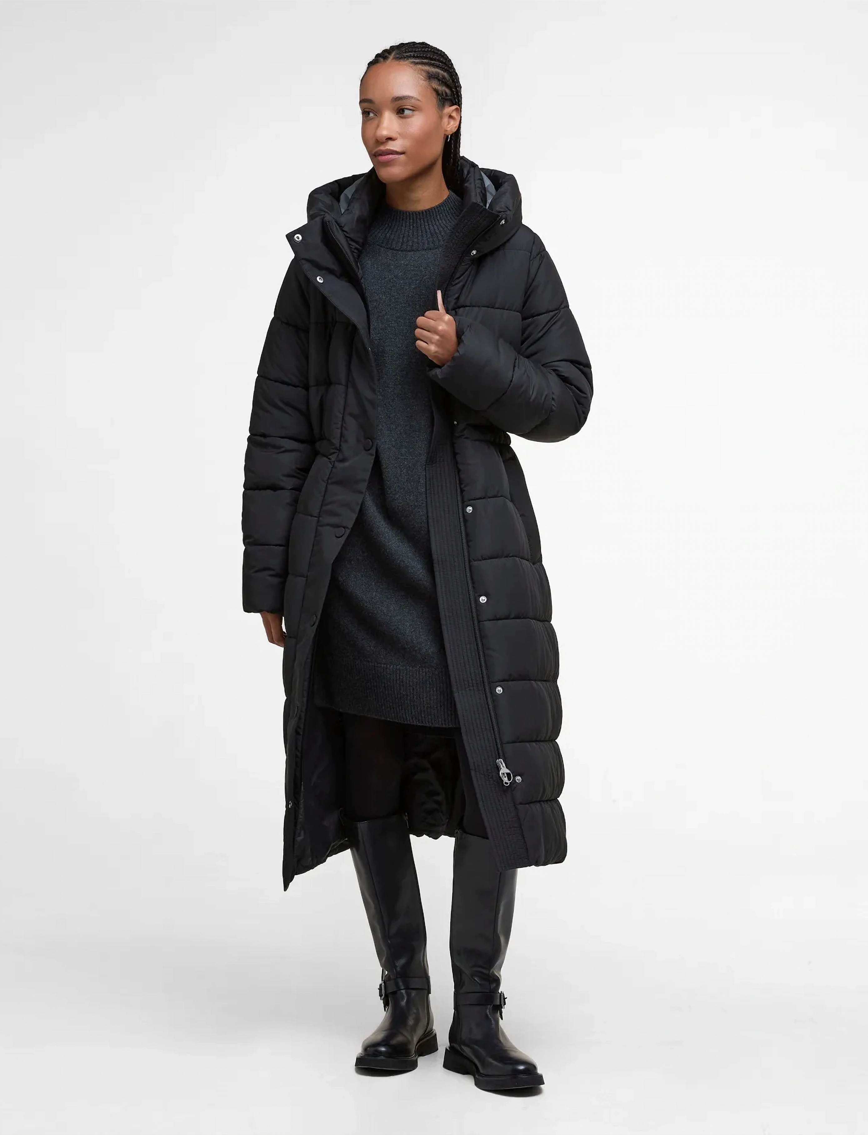Barbour Barbour Freya Puffer Jacket - Tøj - BLACK / black
