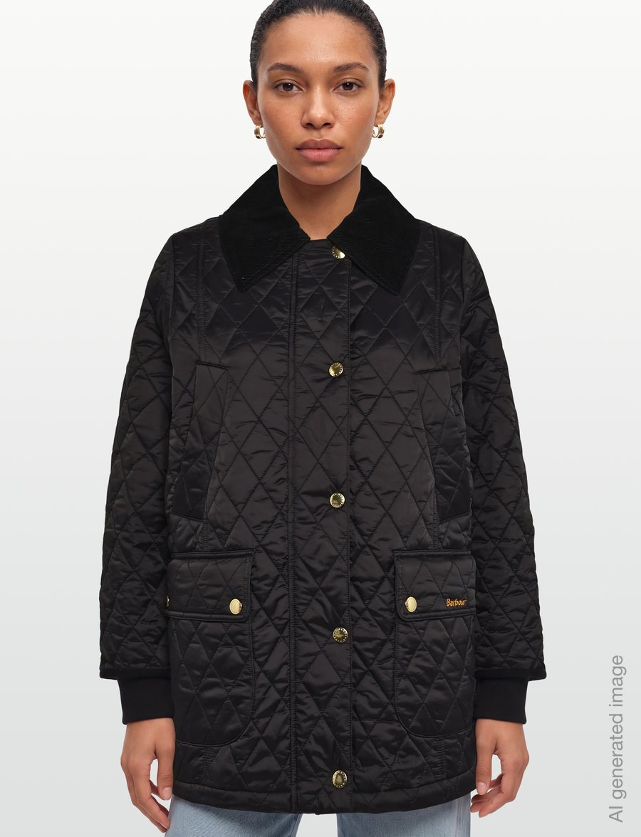 Barbour - Barbour Modern Beadnell Quilted Jacket - vårjackor - black/classic - 3