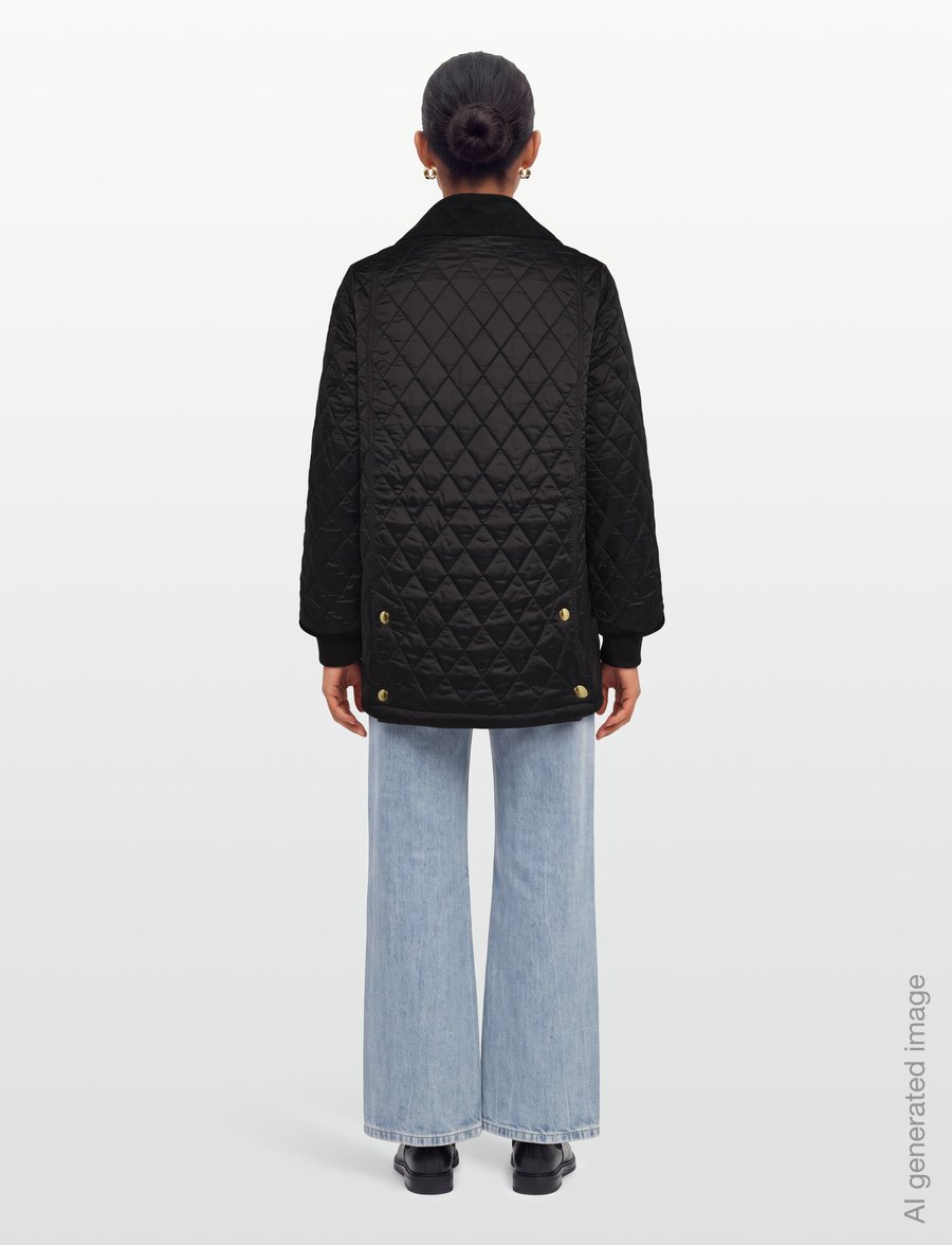 Barbour - Barbour Modern Beadnell Quilted Jacket - vårjackor - black/classic - 4