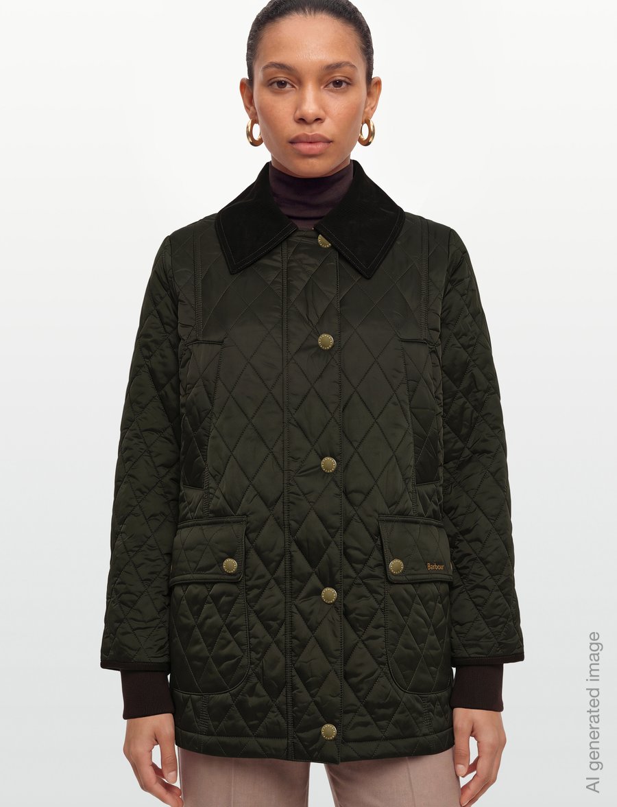 Barbour - Barbour Modern Beadnell Quilted Jacket - vinterjakker - sage/ancient - 3