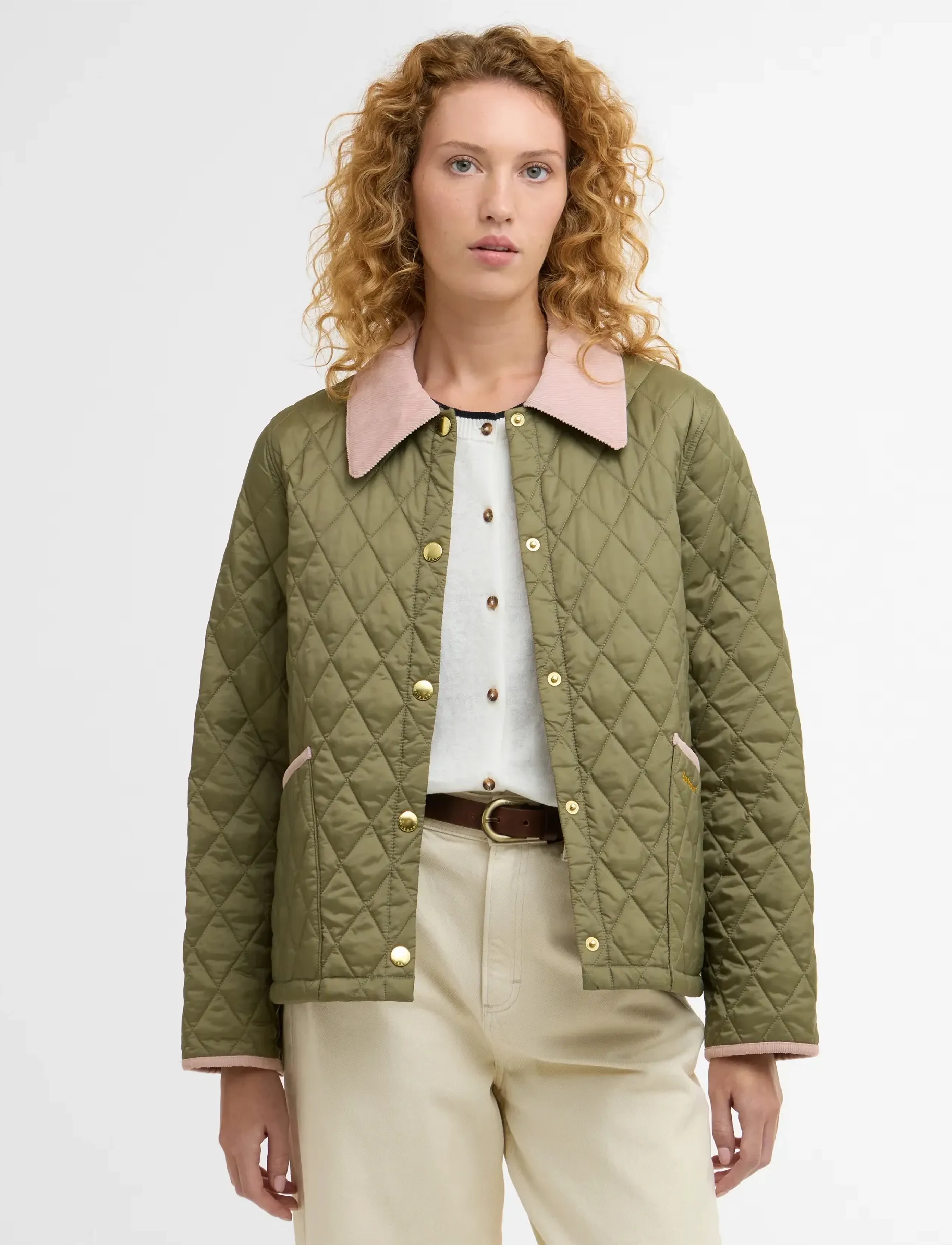 Barbour - Barbour Crop Liddesdal - spring jackets - bleached olive/ancient - 0