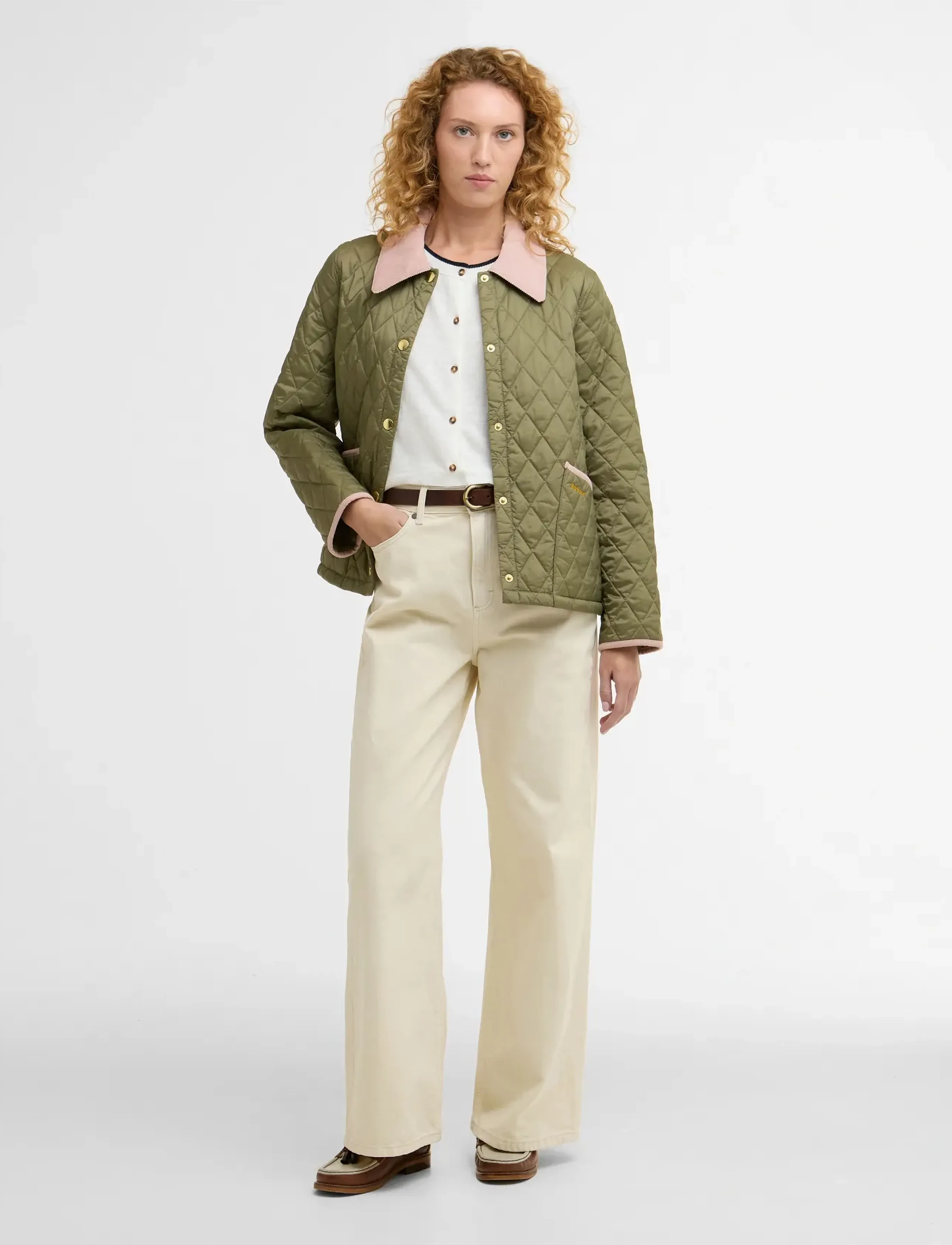 Barbour - Barbour Crop Liddesdal - spring jackets - bleached olive/ancient - 2