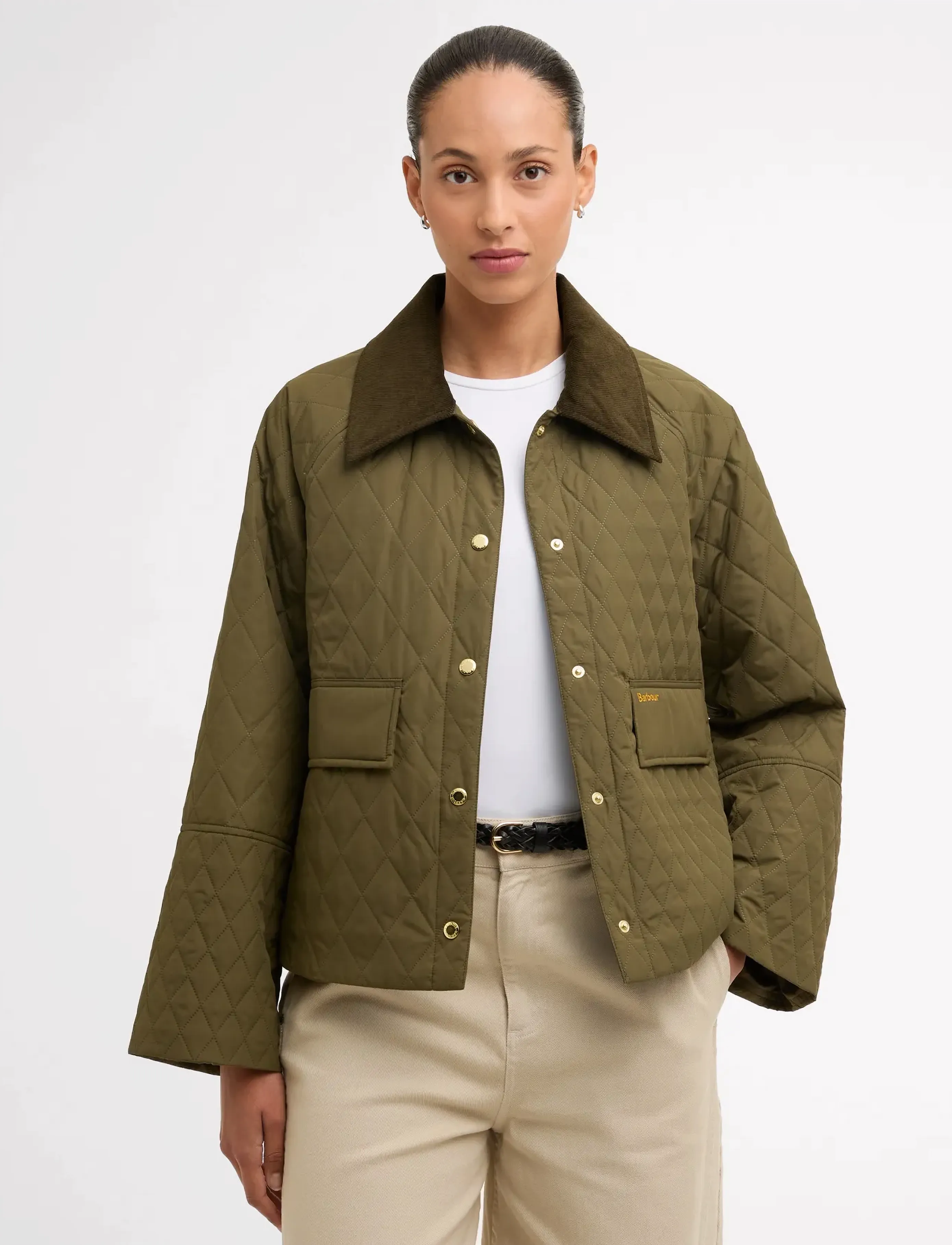 Barbour Barbour Kirby Quilt - Utility jakid - IVY GREEN/ANCIENT TARTAN / khaki/green