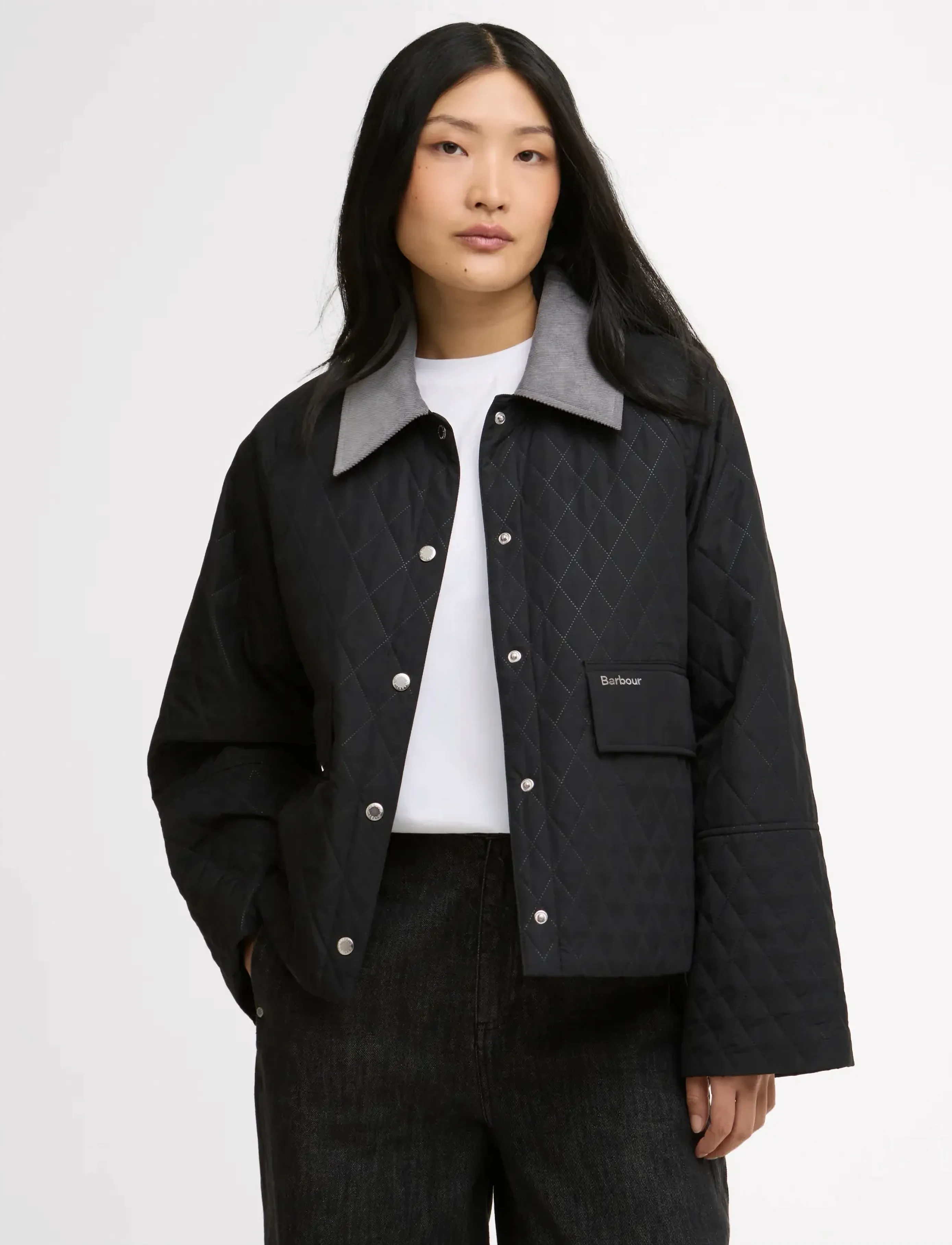 Barbour Barbour Kirby Quilt, 42, Black, Jakker > Utility-Jakker, Dame