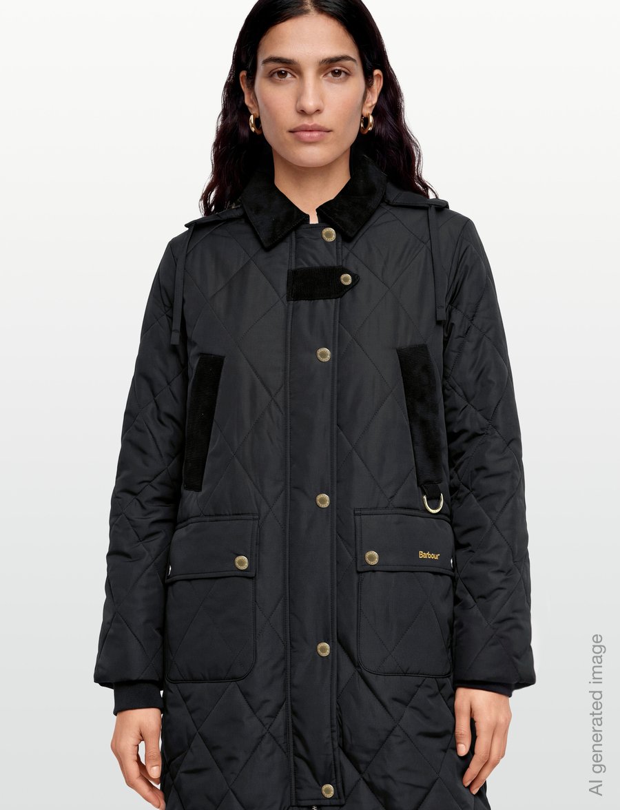 Barbour - Barbour Rudson Quilted Jacket - forårsjakker - black/ancient - 3