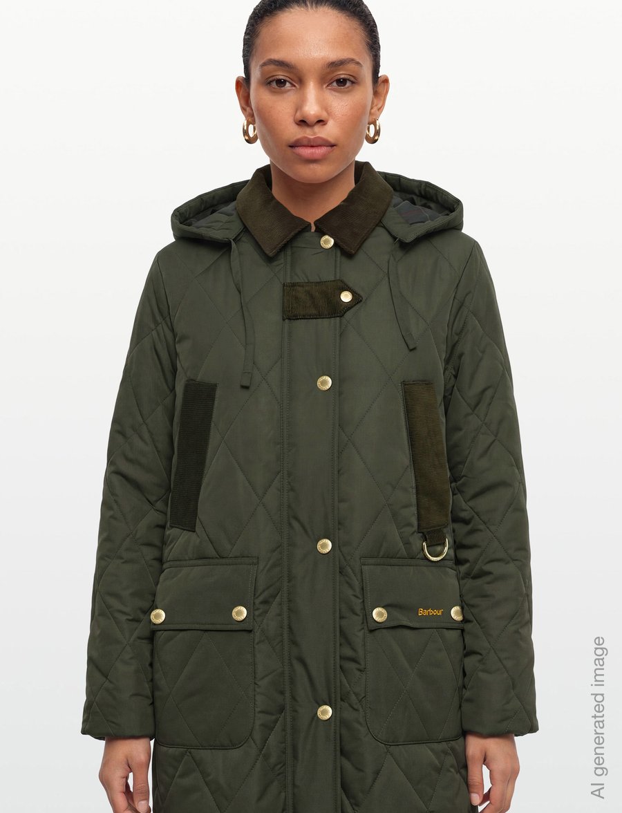 Barbour - Barbour Rudson Quilted Jacket - forårsjakker - olive/shadow classic - 3