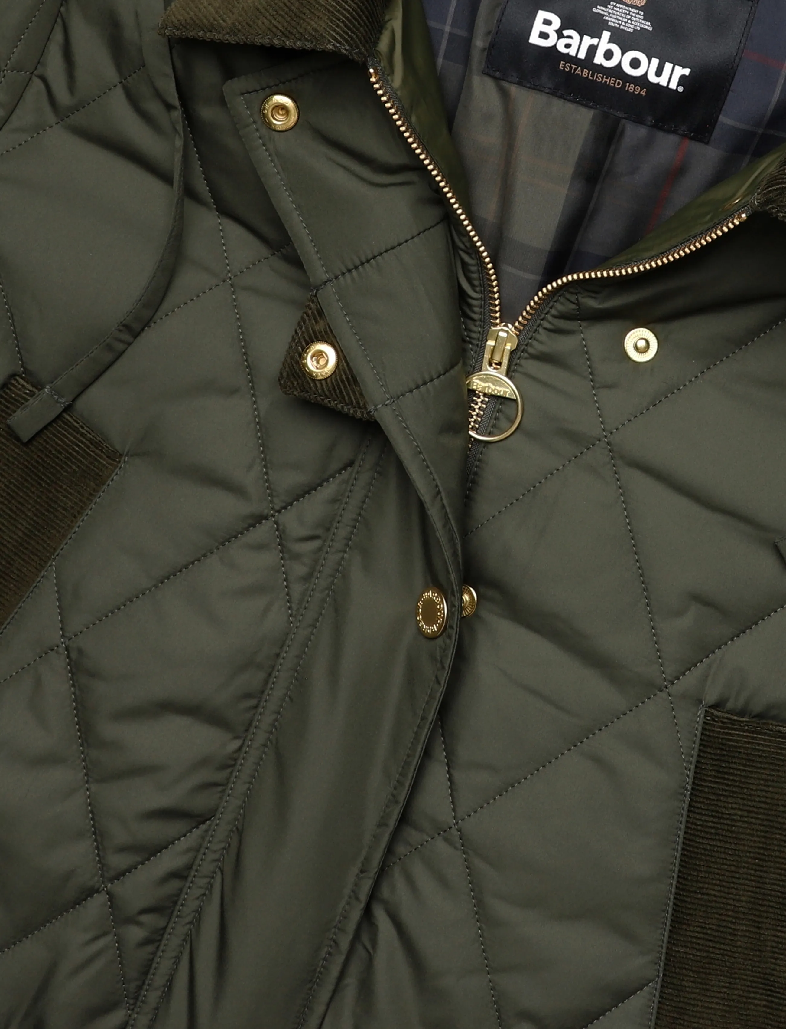 Barbour - Barbour Rudson Quilted Jacket - vårjackor - olive/shadow classic - 2