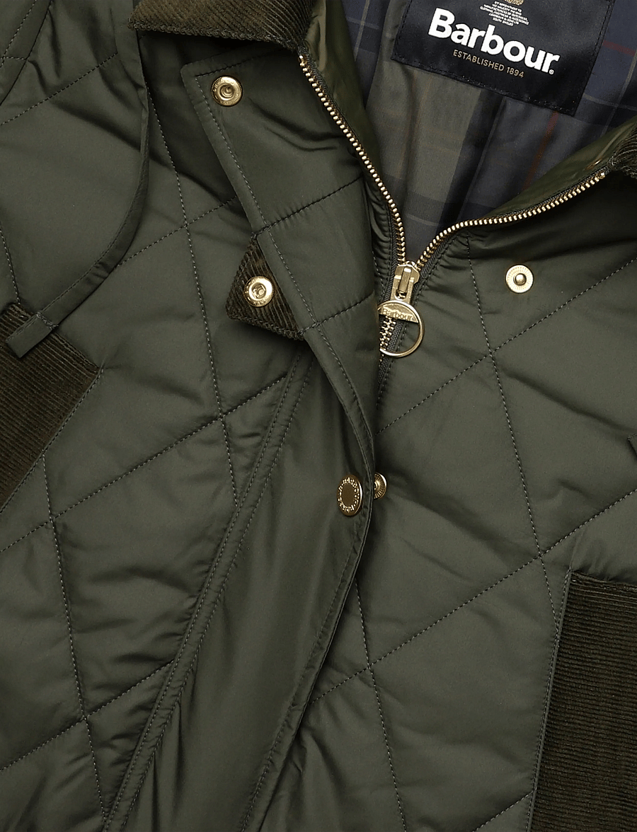 Barbour - Barbour Rudson Quilted Jacket - vårjackor - olive/shadow classic - 2