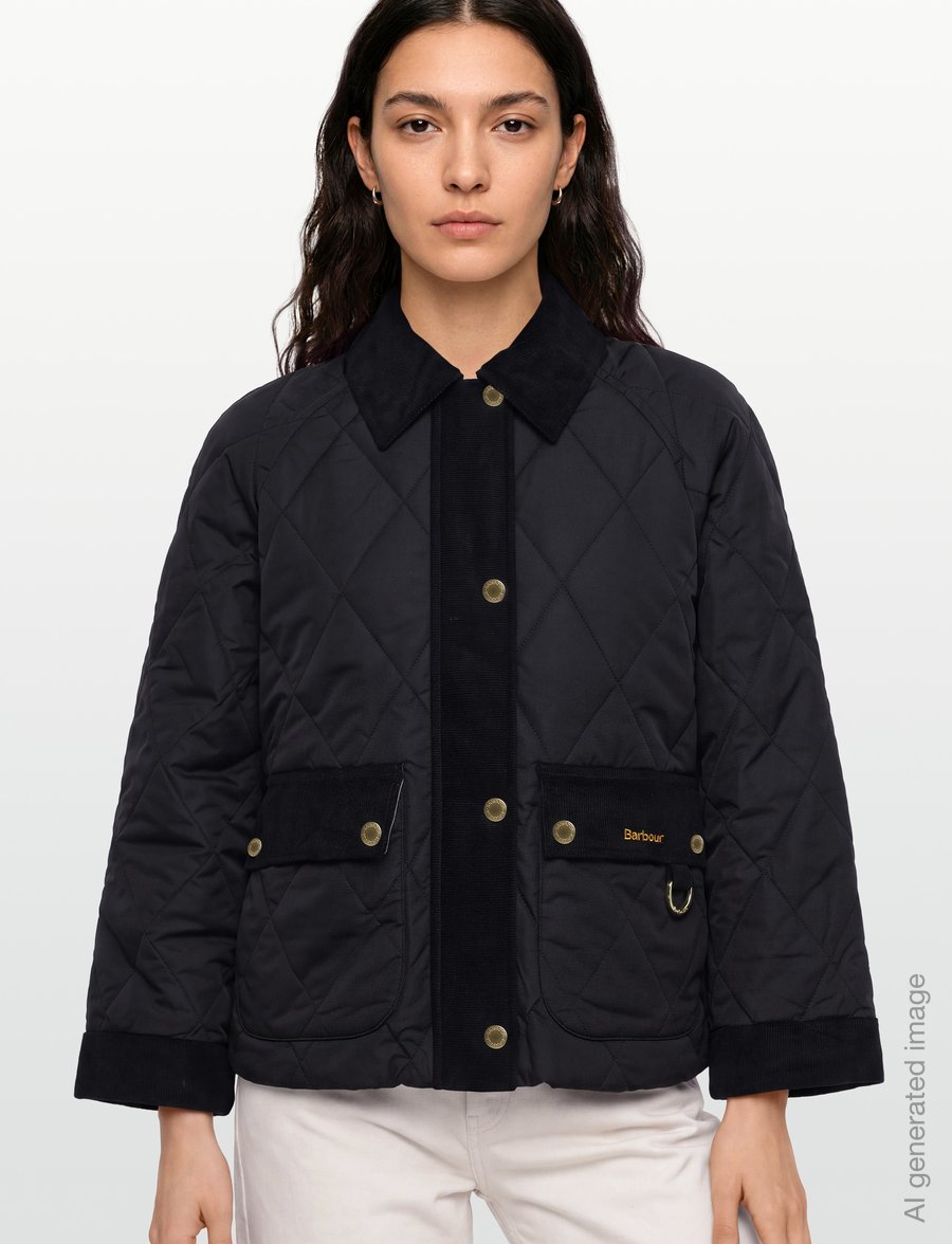 Barbour - Barbour Kilnwick Quilted Jacket - vårjackor - black/ancient - 3