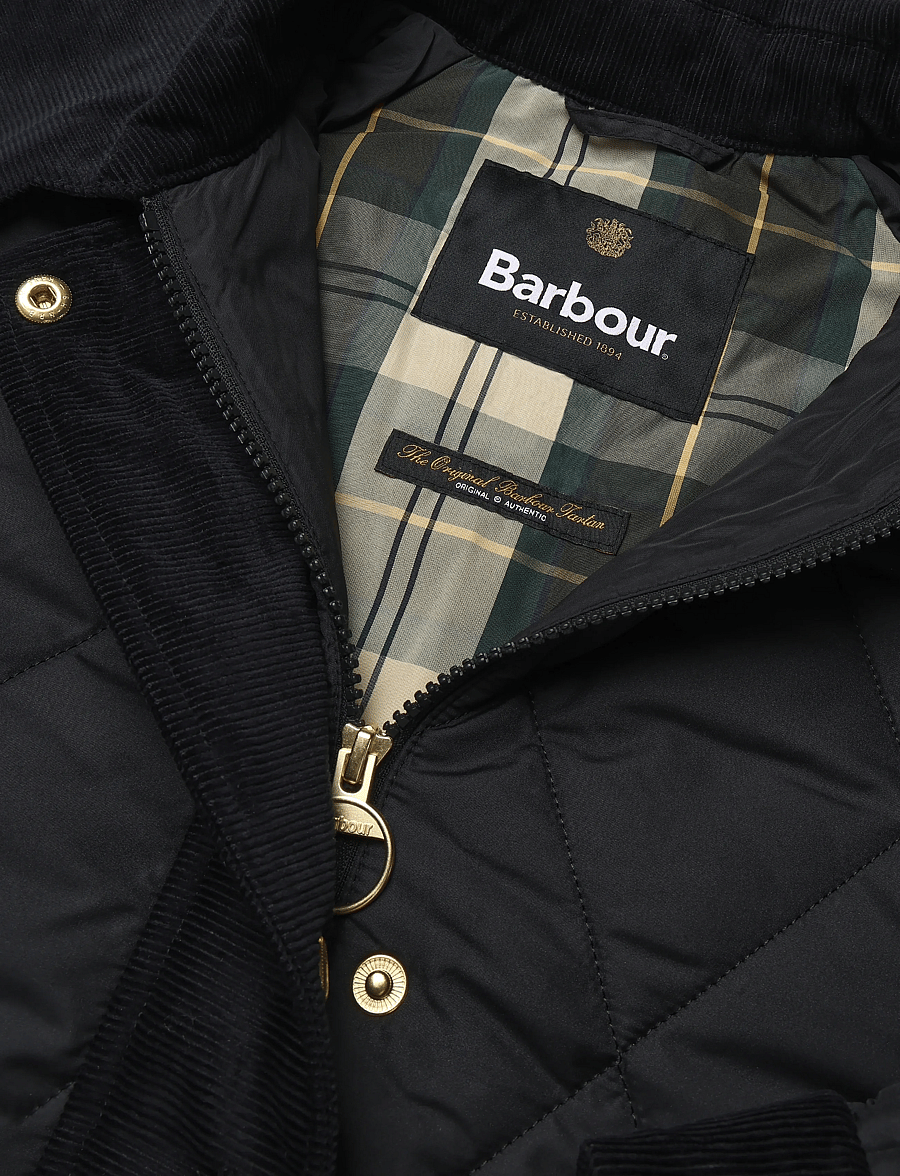 Barbour - Barbour Kilnwick Quilted Jacket - vårjackor - black/ancient - 5