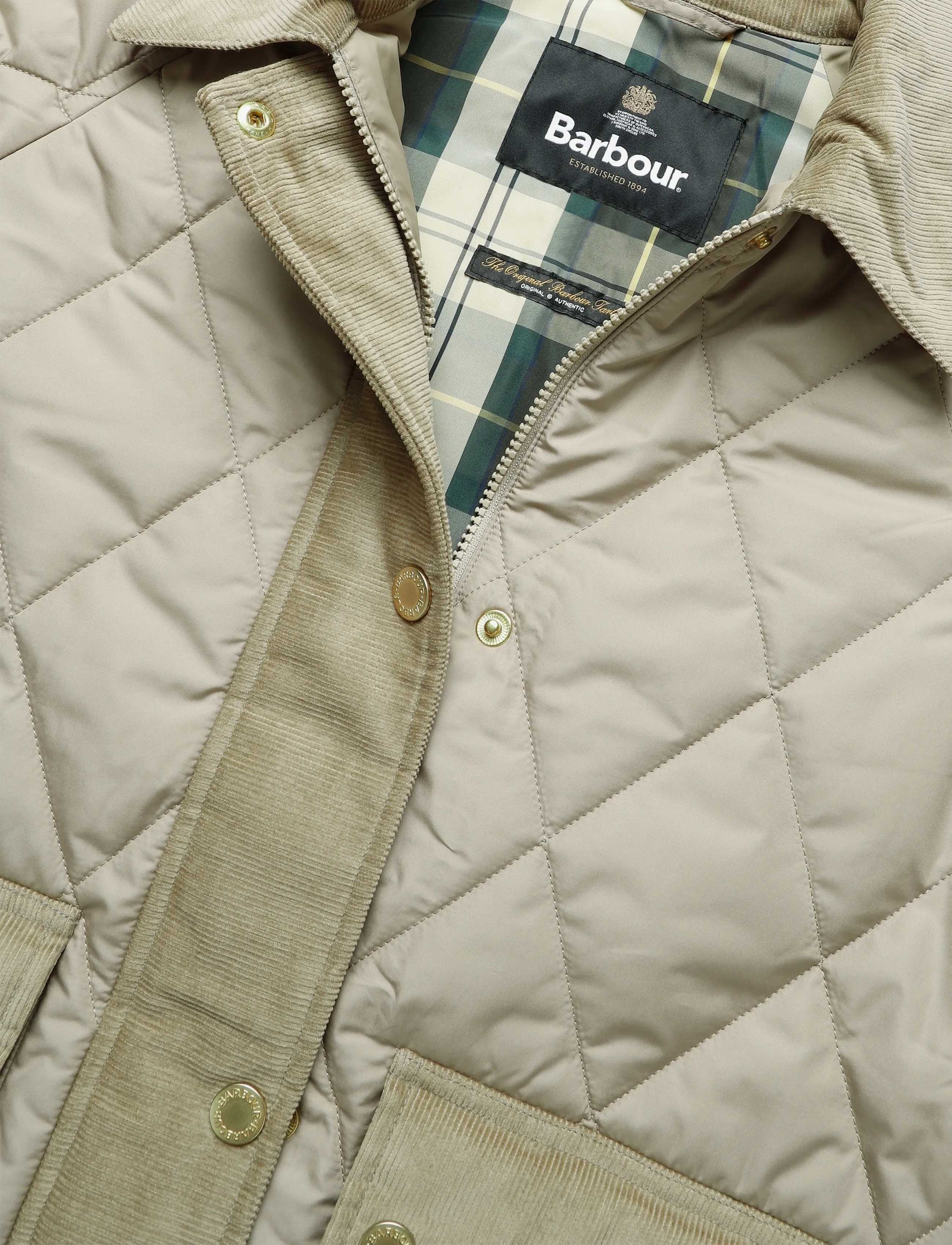 Barbour - Barbour Kilnwick Quilted Jacket - light jackets - lt trench/ancient - 5