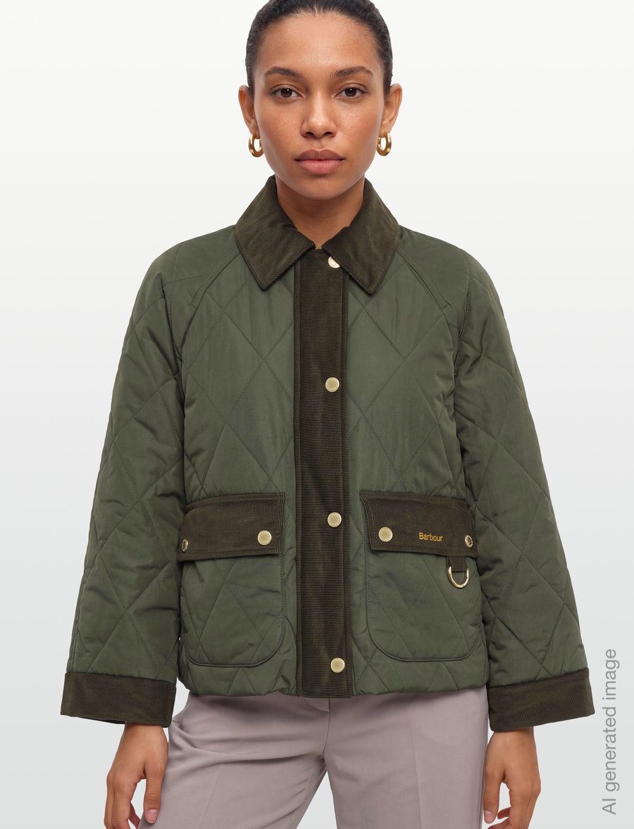 Barbour - Barbour Kilnwick Quilted Jacket - vårjackor - olive/shadow classic - 3