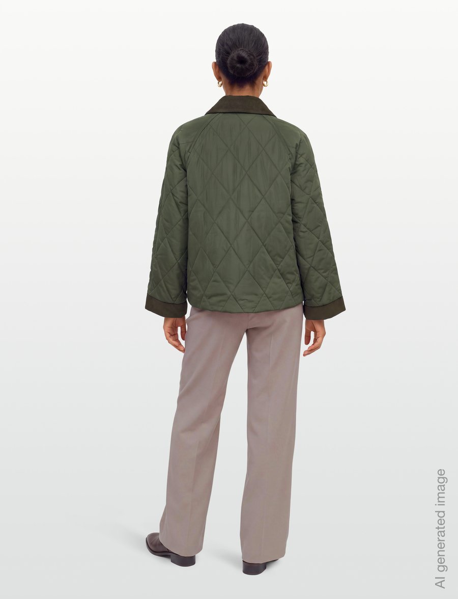 Barbour - Barbour Kilnwick Quilted Jacket - vårjackor - olive/shadow classic - 4