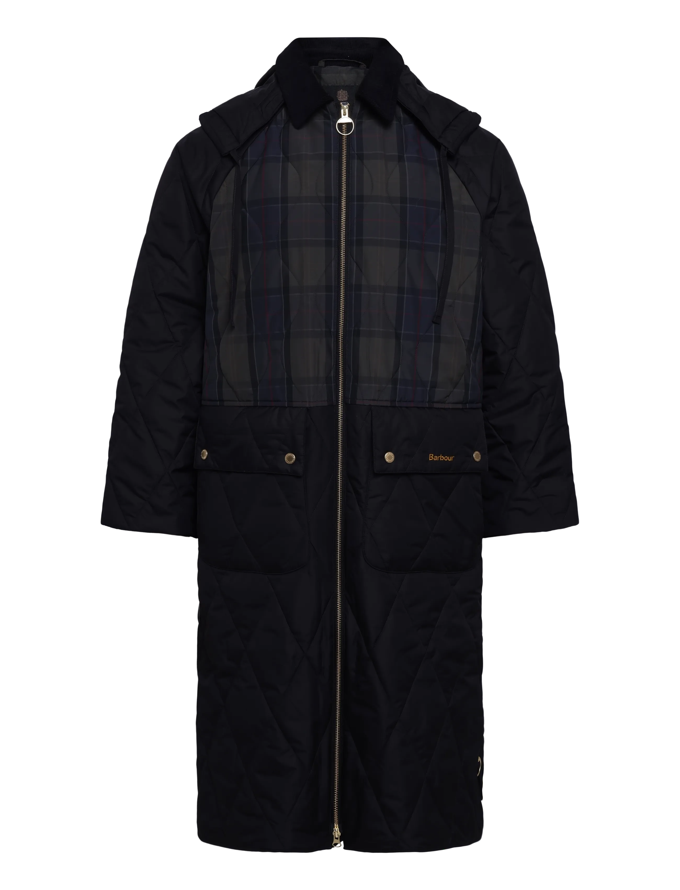 Barbour Barbour Osbourne Checked Quilted Jacket - Kleidung - BLACK/SHADOW CLASSIC/MIXED TARTAN / black