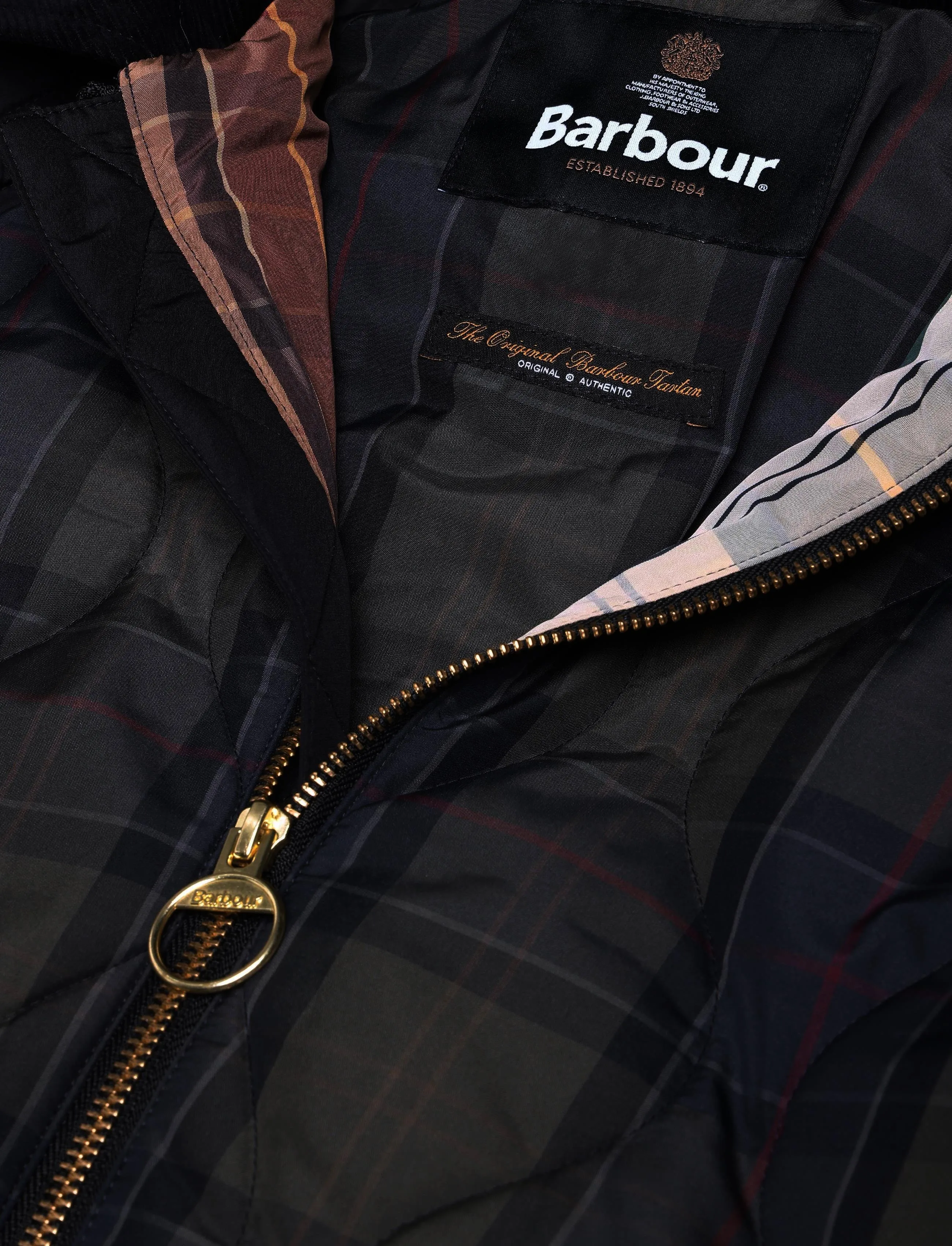 Barbour - Barbour Osbourne Checked Quilted Jacket - winterjacken - black/shadow classic/mixed tartan - 2